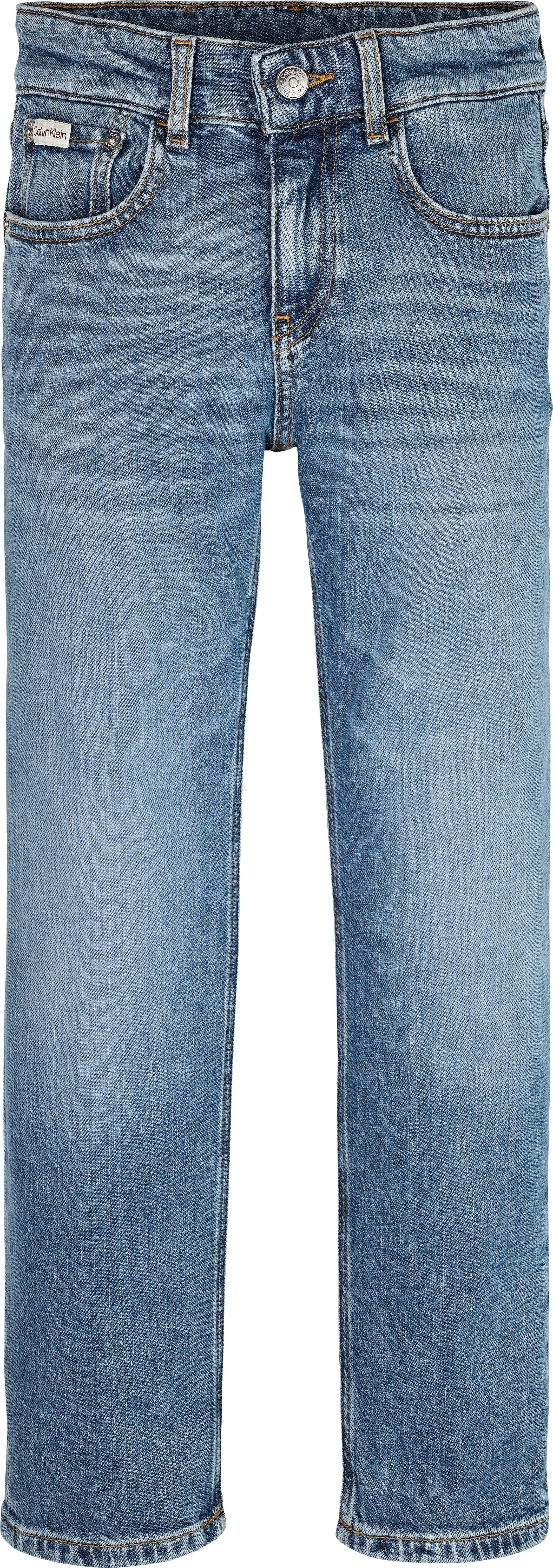 Calvin Klein Jeans Straight-Jeans STRAIGHT für Kinder bis 16 Jahre, used-Look