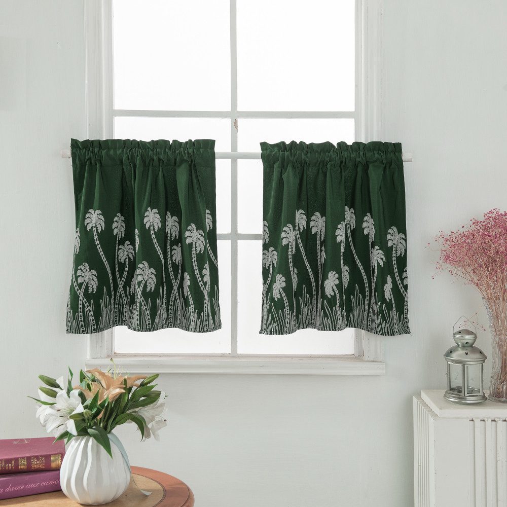 BYSURE Scheibengardine NF13WH00138 (2 St), Halbvorhang Küchenvorhang günstig online kaufen