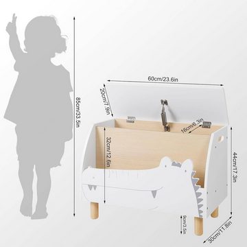 Woltu Sitzbank (1-St), für Kinder Spielzeugkiste mit Stauraum