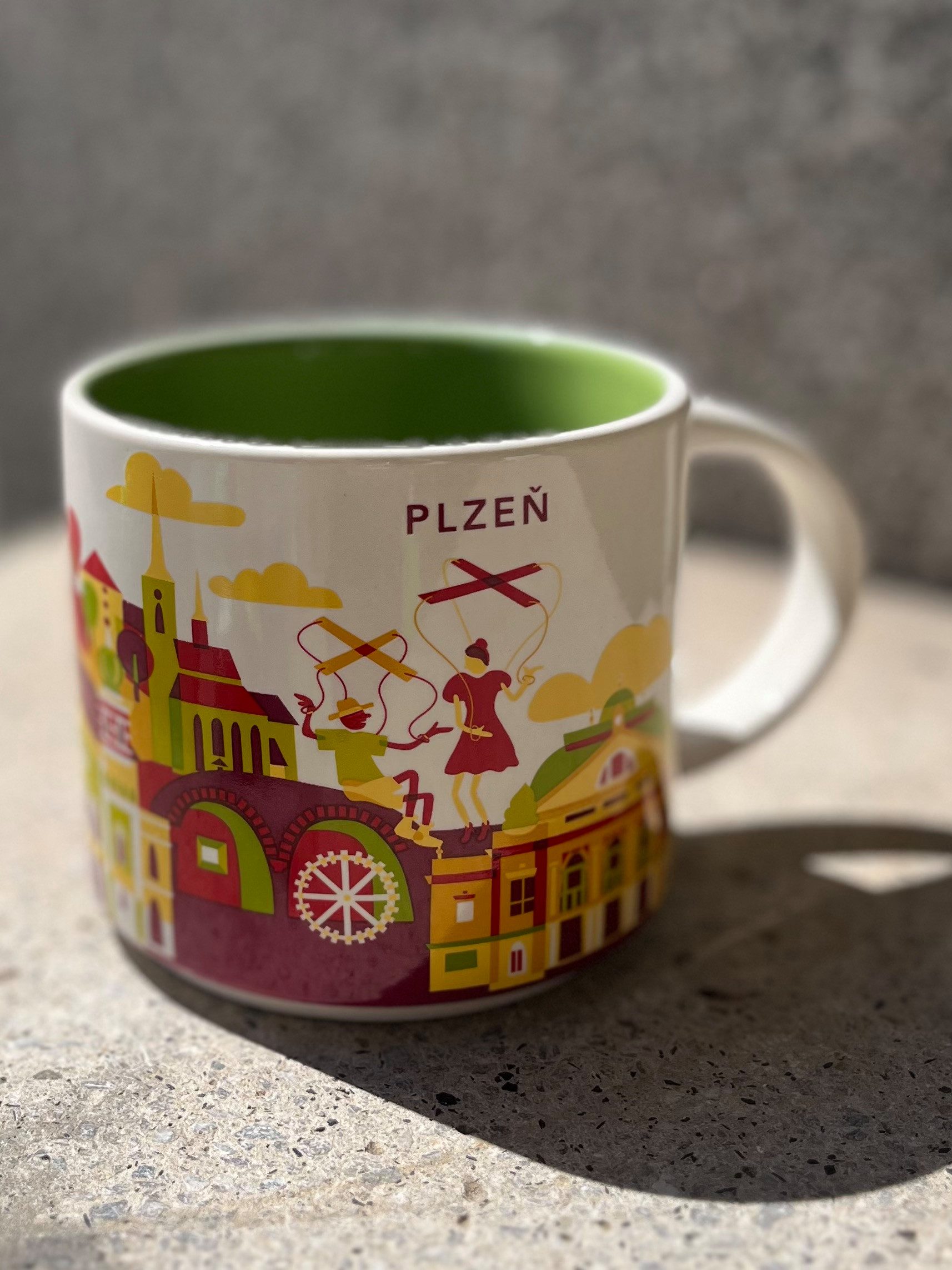 Starbucks Frühstücks-Geschirrset Starbucks Your Are Here Plzen Pilsen CZ Tasse 2025