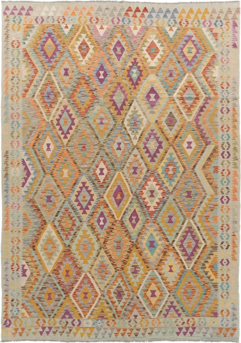 Orientteppich Kelim Afghan 210x297 Handgewebter Orientteppich, Nain Trading, rechteckig, Höhe: 3 mm