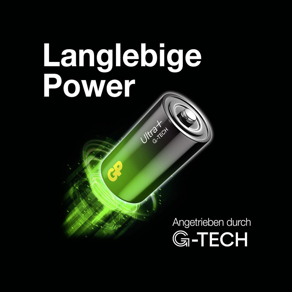 Gp GP Ultra Plus Mono (D)-Batterie Alkali-Mangan 1.5 V 2 St. Batterie