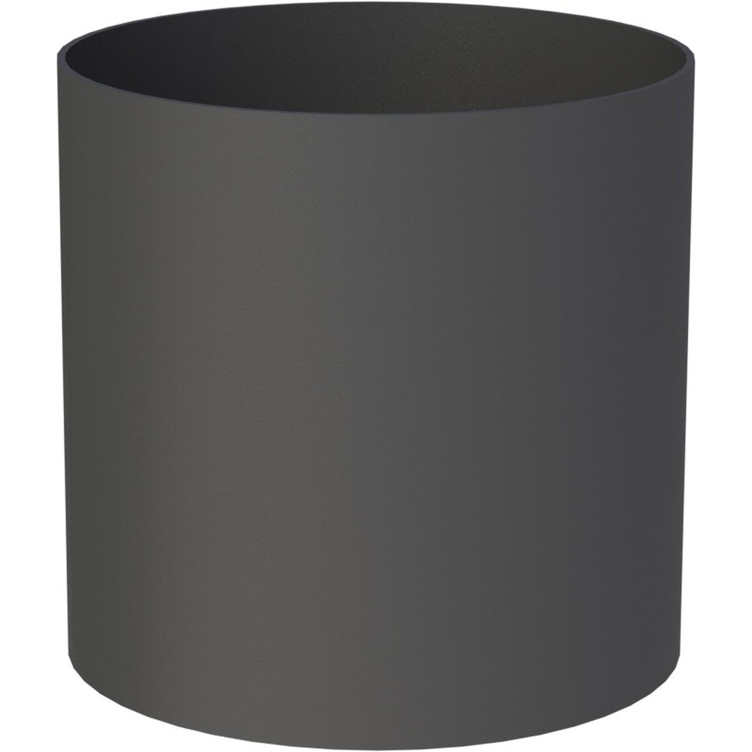 Feuercampus Ofenrohr Ø 180 mm 15 cm - mit Kondensatring, ohne Einzug - schwarz, 180 mm