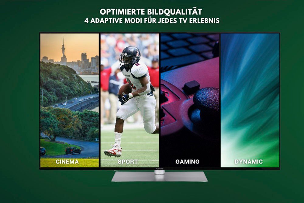 65U800UDS Android TV, Smart-TV) 4K (164 Zoll, Hanseatic Ultra LED-Fernseher HD, cm/65