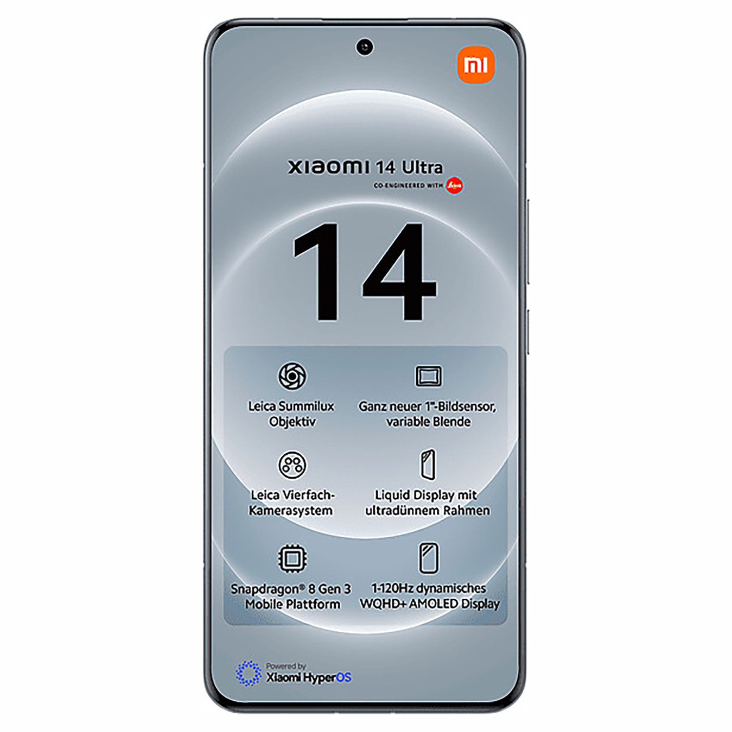 Xiaomi Xiaomi 14 Ultra Neu Smartphone (17.09 cm/6.73 Zoll, 50 MP Kamera, Fingerabdruck, Gesichtserkennung)