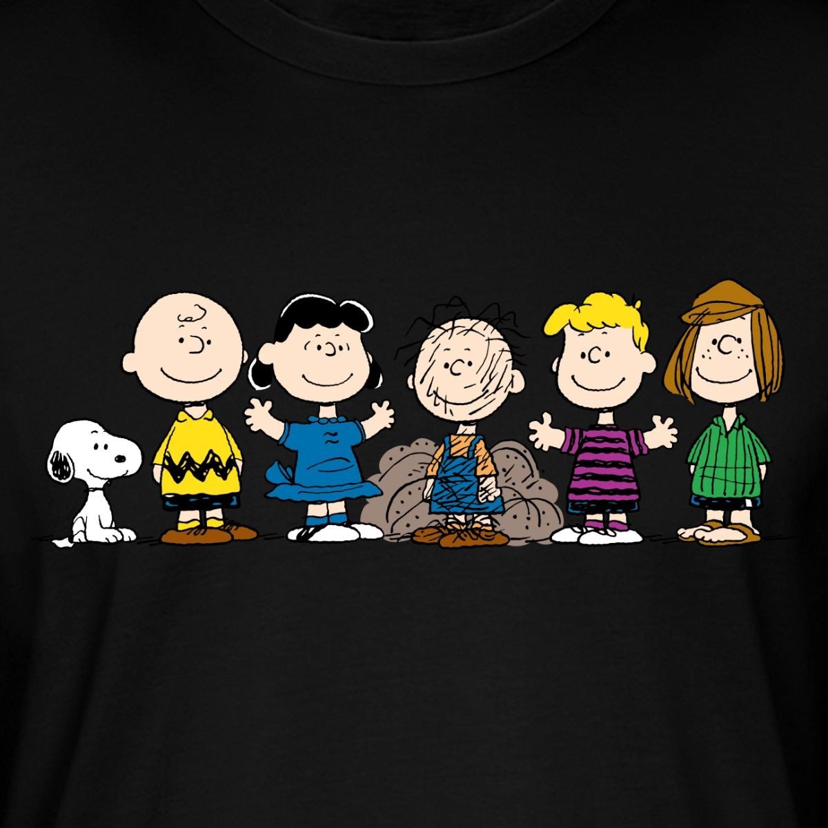 Spreadshirt T-Shirt Peanuts Snoopy Und Seine Freunde Unisex Bio T-Shirt (1-tlg)