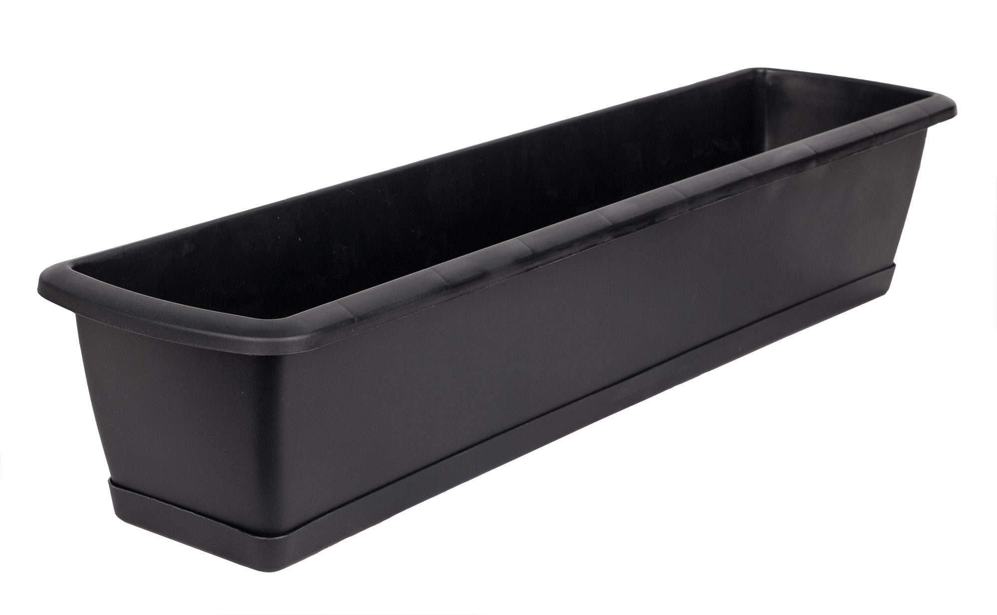 BigDean Blumenkasten Blumenkasten mit Untersetzer 60 cm Balkonkasten Pflanzkasten (Set, 1 St., Balkonpflanzkasten), Balkonpflanzkasten, Basic, Mit Untersetzer,  – Bild 3 von 5