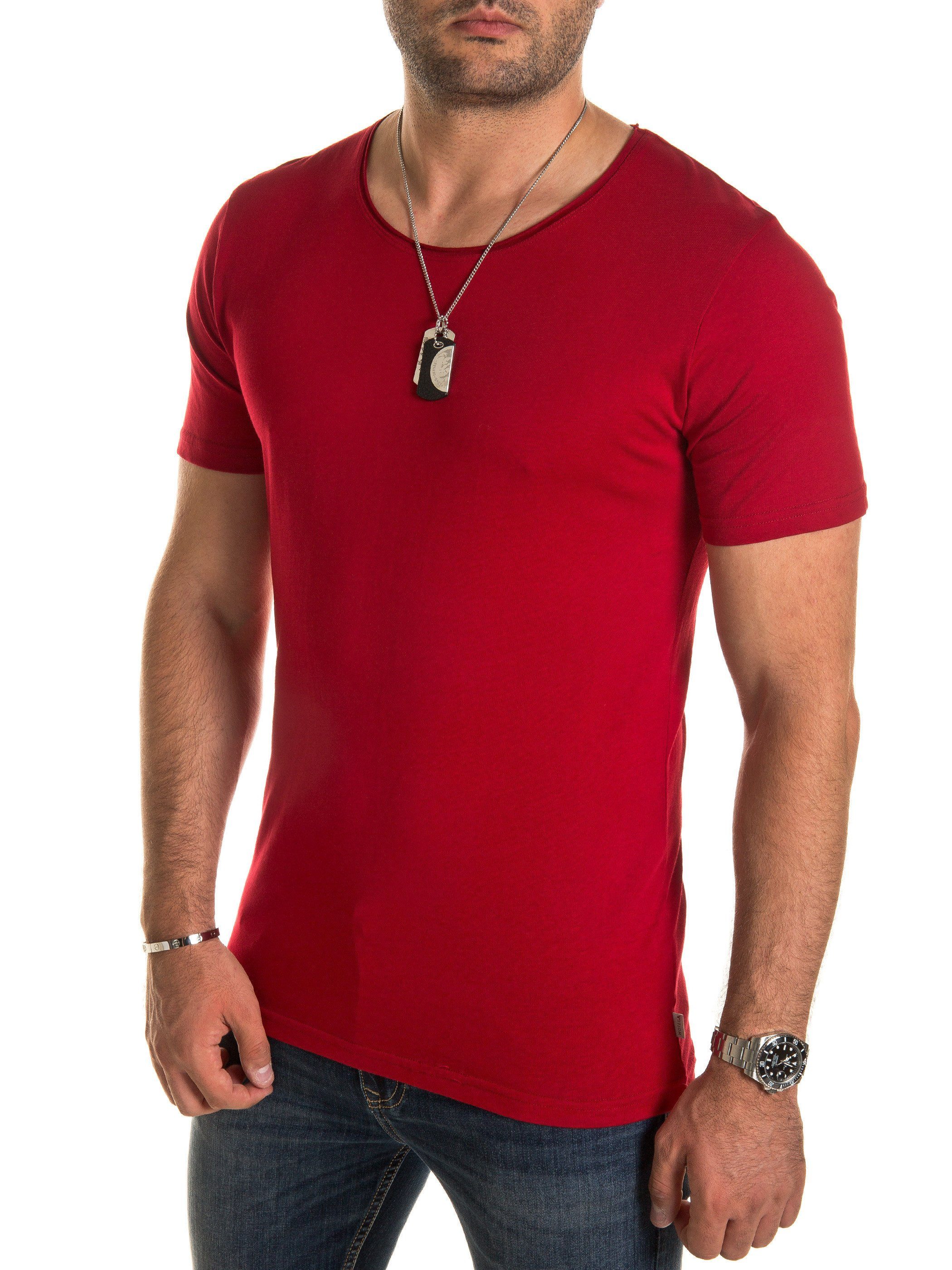 WOTEGA T-Shirt Nasus Basic Tee Crew Neck (1-tlg) Rio red (191656)