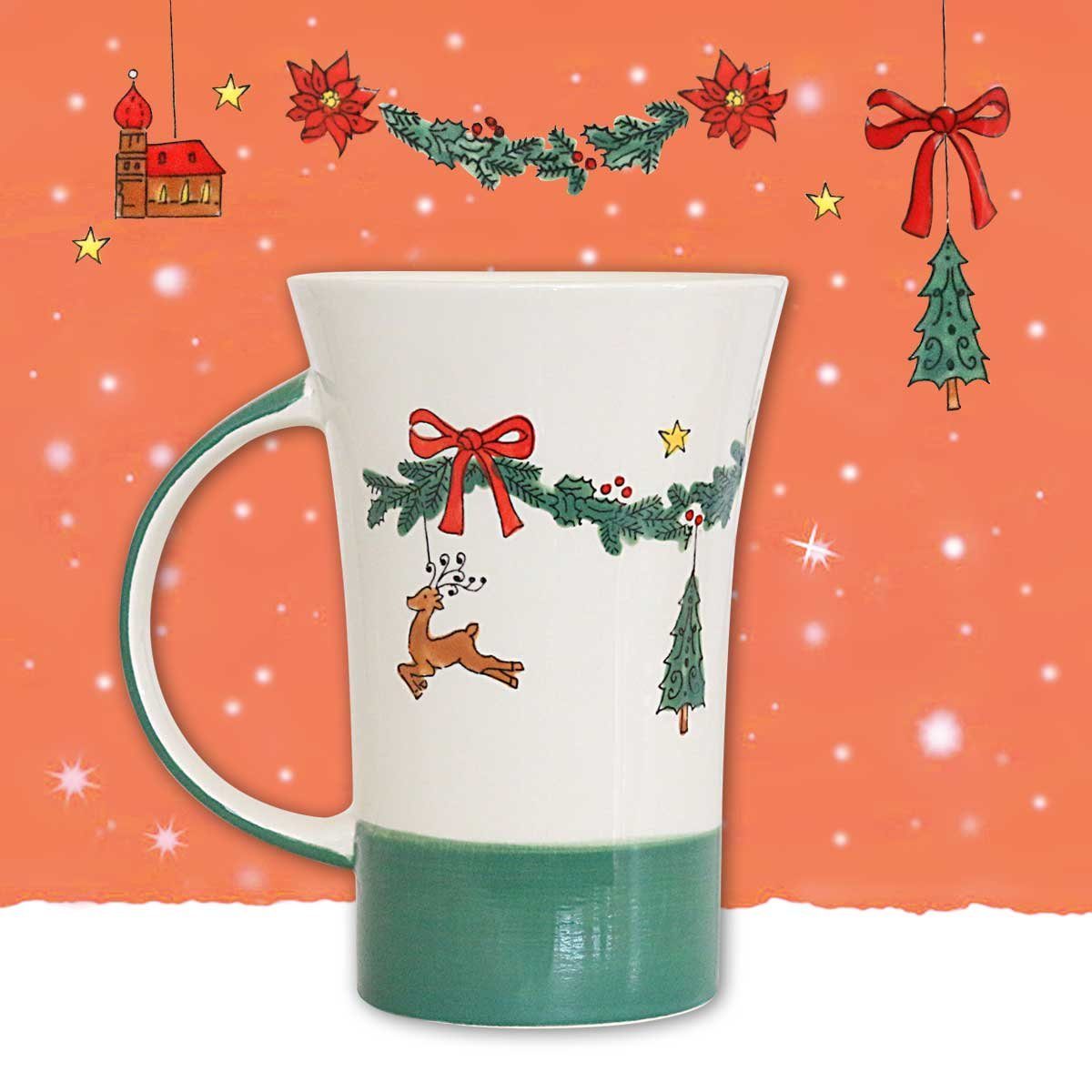 Mila Coffee Keramik Pot, Keramik-Becher, Mila Weihnachtszauber, Becher