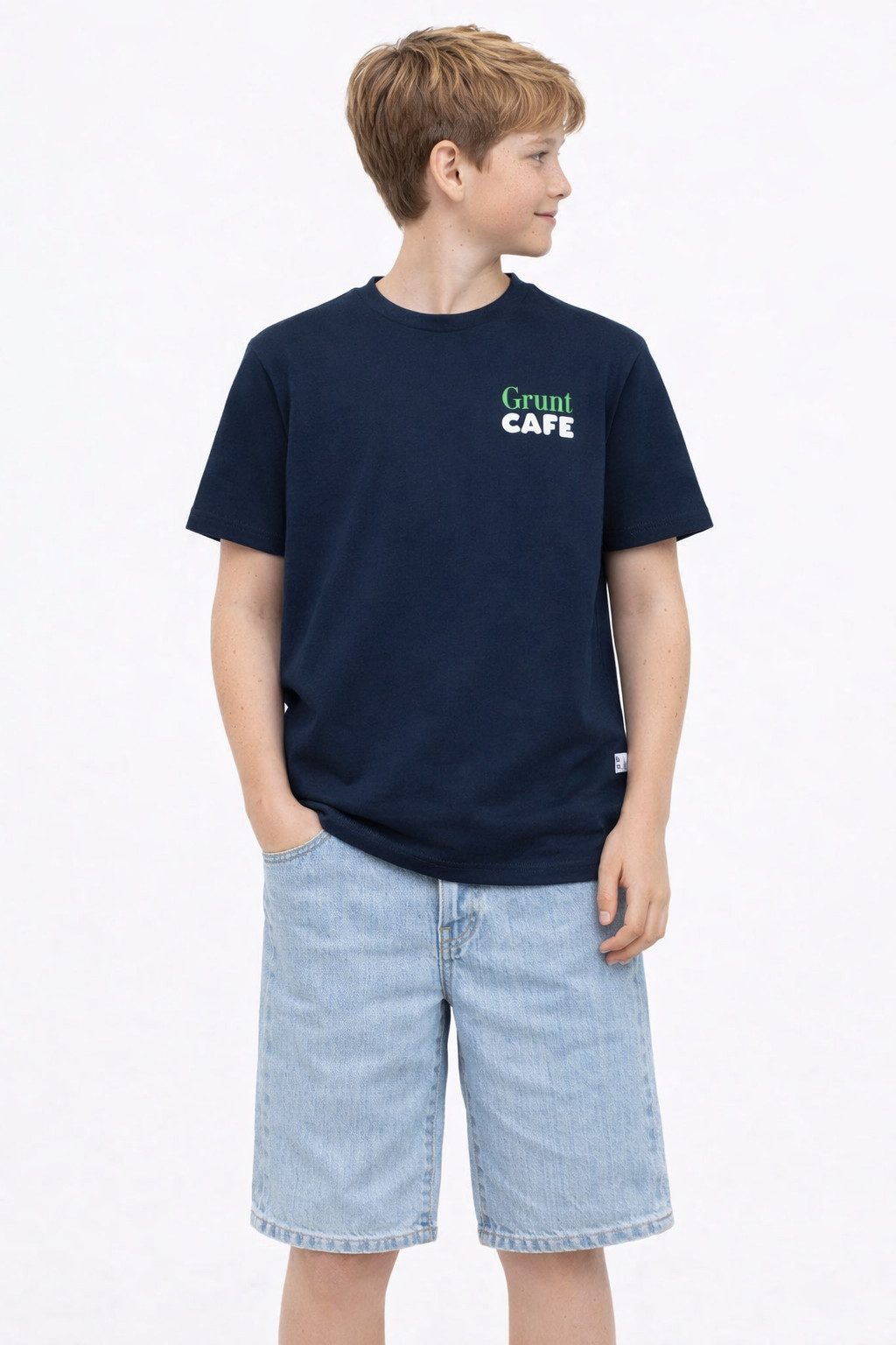 GRUNT T-Shirt GRMATTHEW SS TEE (1-tlg) Stylisches Jungen-T-Shirt von GRUNT mit coolem Rückenprint