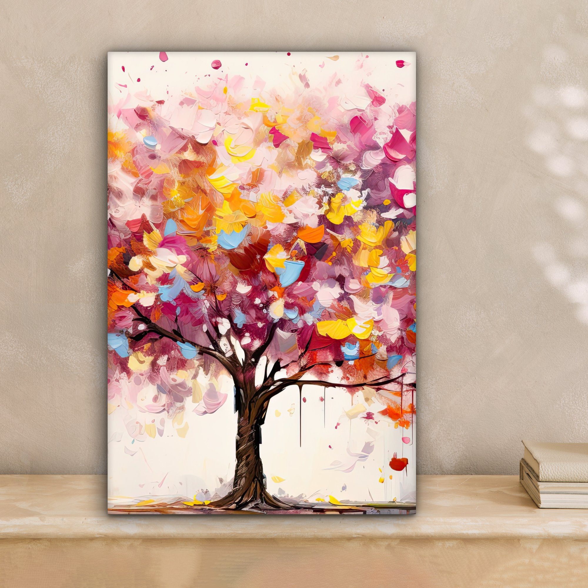 OneMillionCanvasses® Leinwandbild Aquarell - Baum - günstig online kaufen