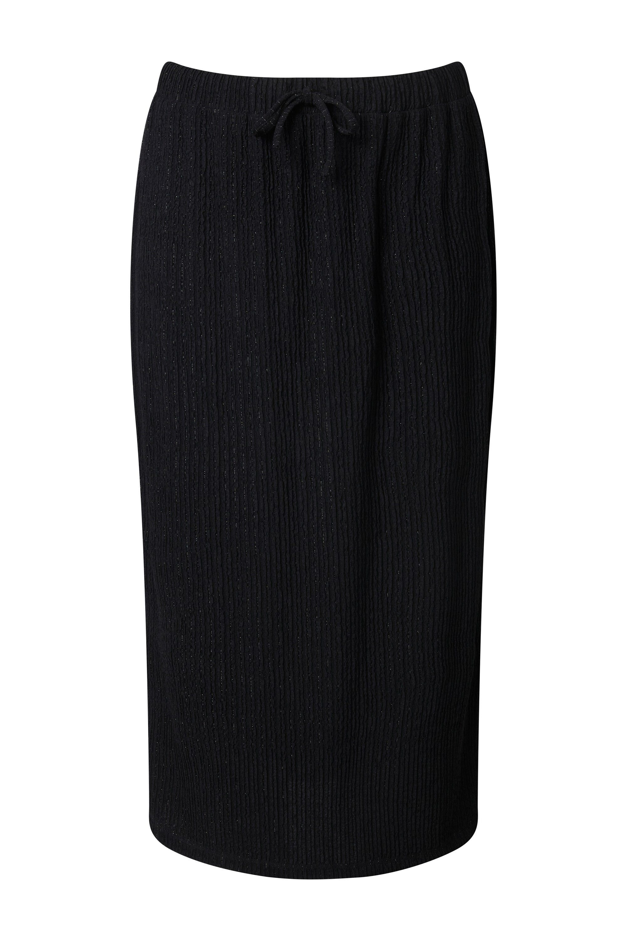 Ulla Popken Maxirock Maxirock Glitzereffekt Elastikbund Bindeband