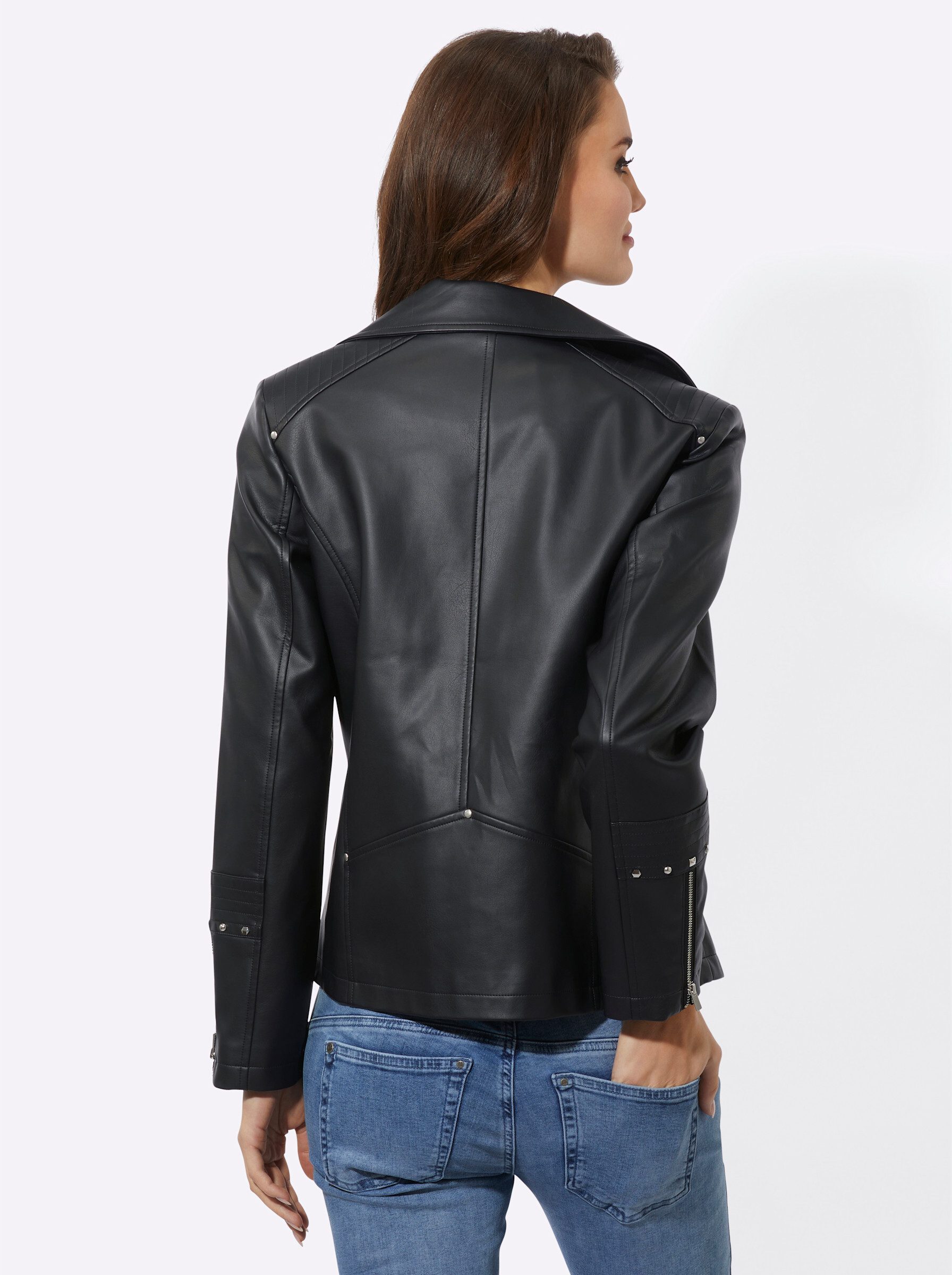 Witt Allwetterjacke Lederimitat-Jacke Langarm günstig online kaufen