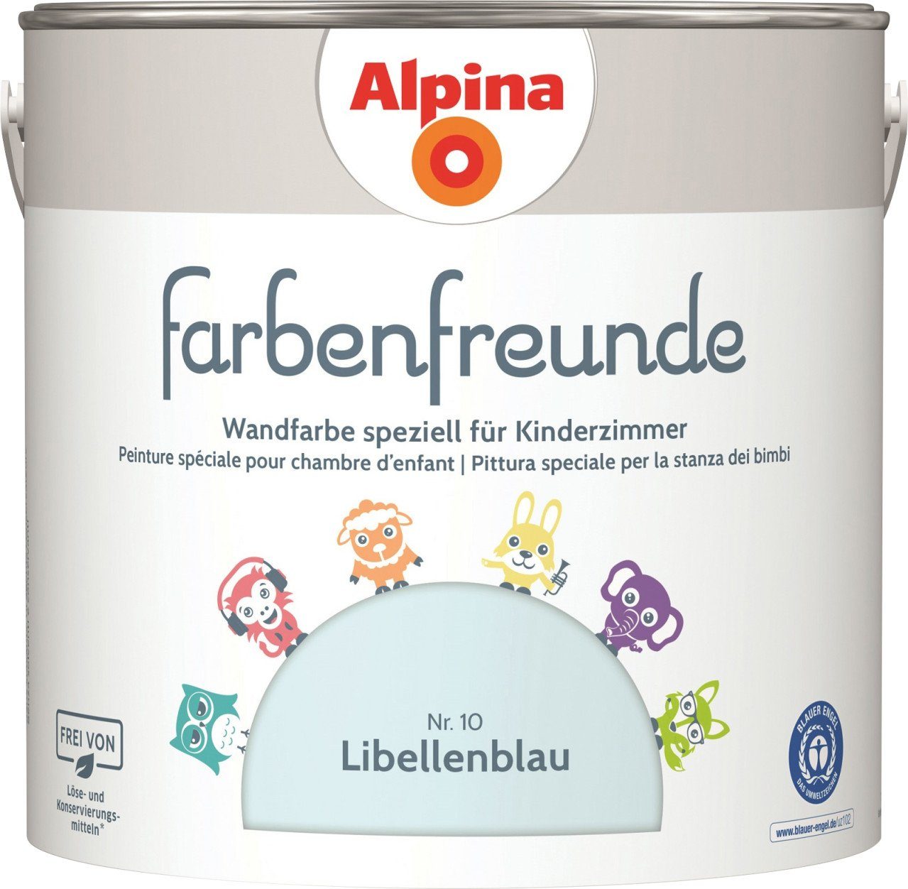 Alpina Wandfarbe Alpina Farbenfreunde Wandfarbe Nr. 10 libellenblau. € 36,29, (€ 14,52 pro 1 l).