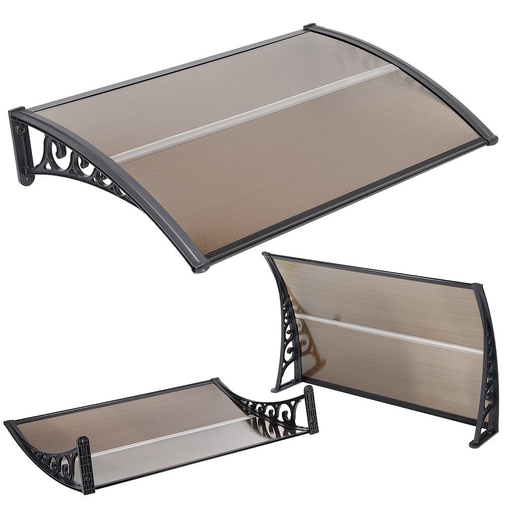 JEOBEST Vordach 100 x 150 cm Transparentes Pultbogenvordach Pultvordach, (Ü günstig online kaufen