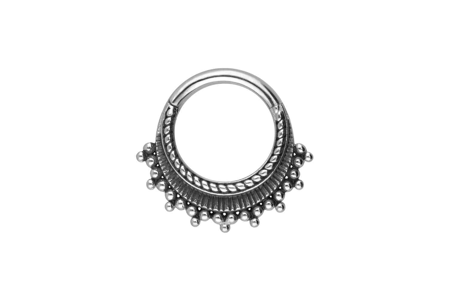 Piercing-Set Chirurgenstahl Segmentring Clicker DESIGN