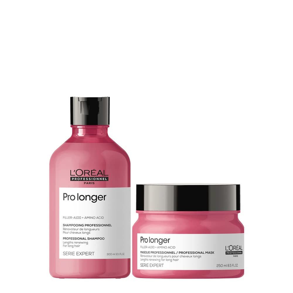 L'ORÉAL PROFESSIONNEL PARIS Haarpflege-Set L'Oreal Professionnel - Serie Expert Pro longer Shampoo + Maske SET, 2-tlg.