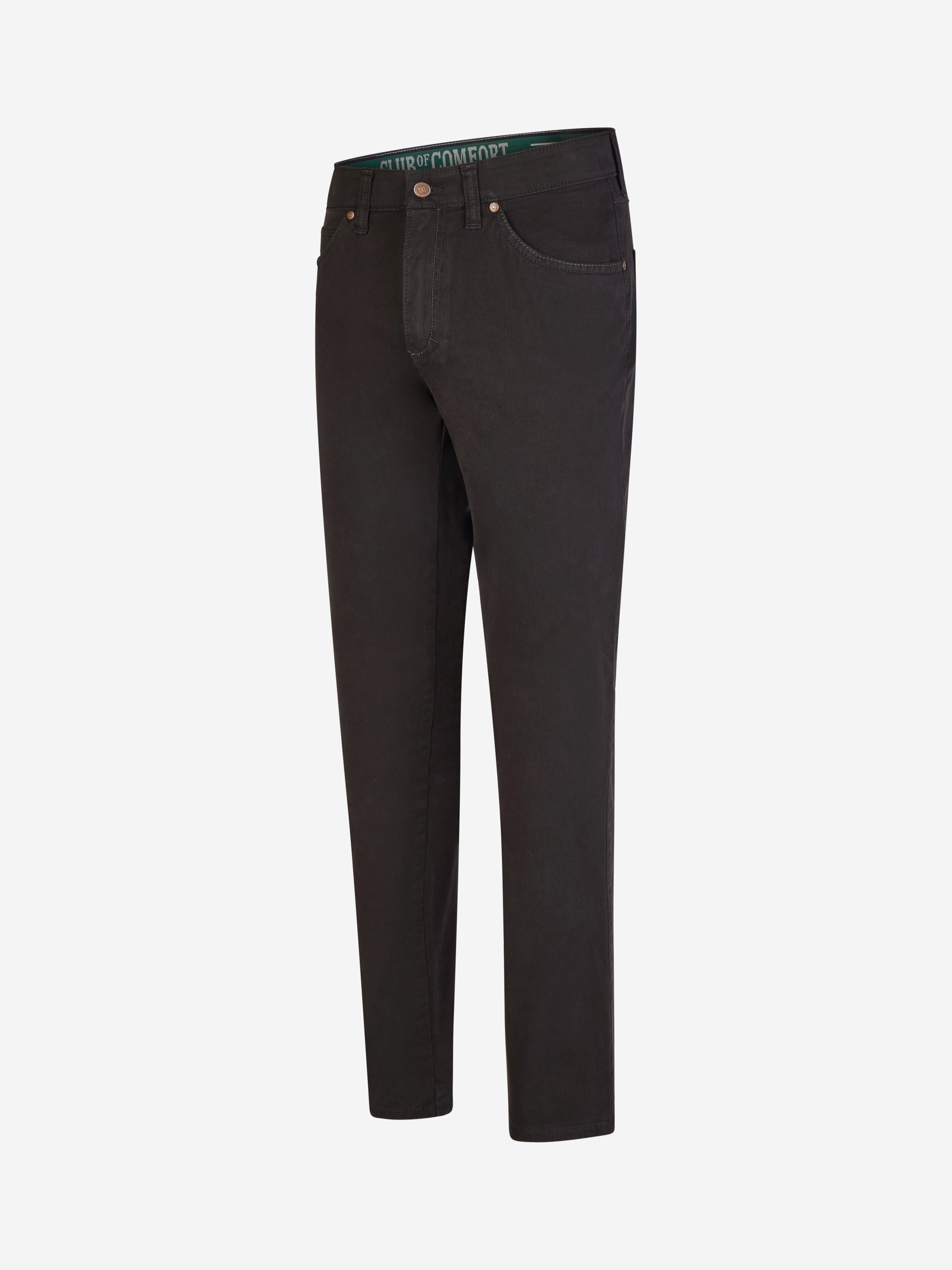 Club of Comfort 5-Pocket-Hose 5-Pocket Baumwolle HENRY 8070 - schwarz - Herrenhose - 35/30 ["Die 6-Pocket basiert auf dem 5-Pocket-Model, hat aber eine