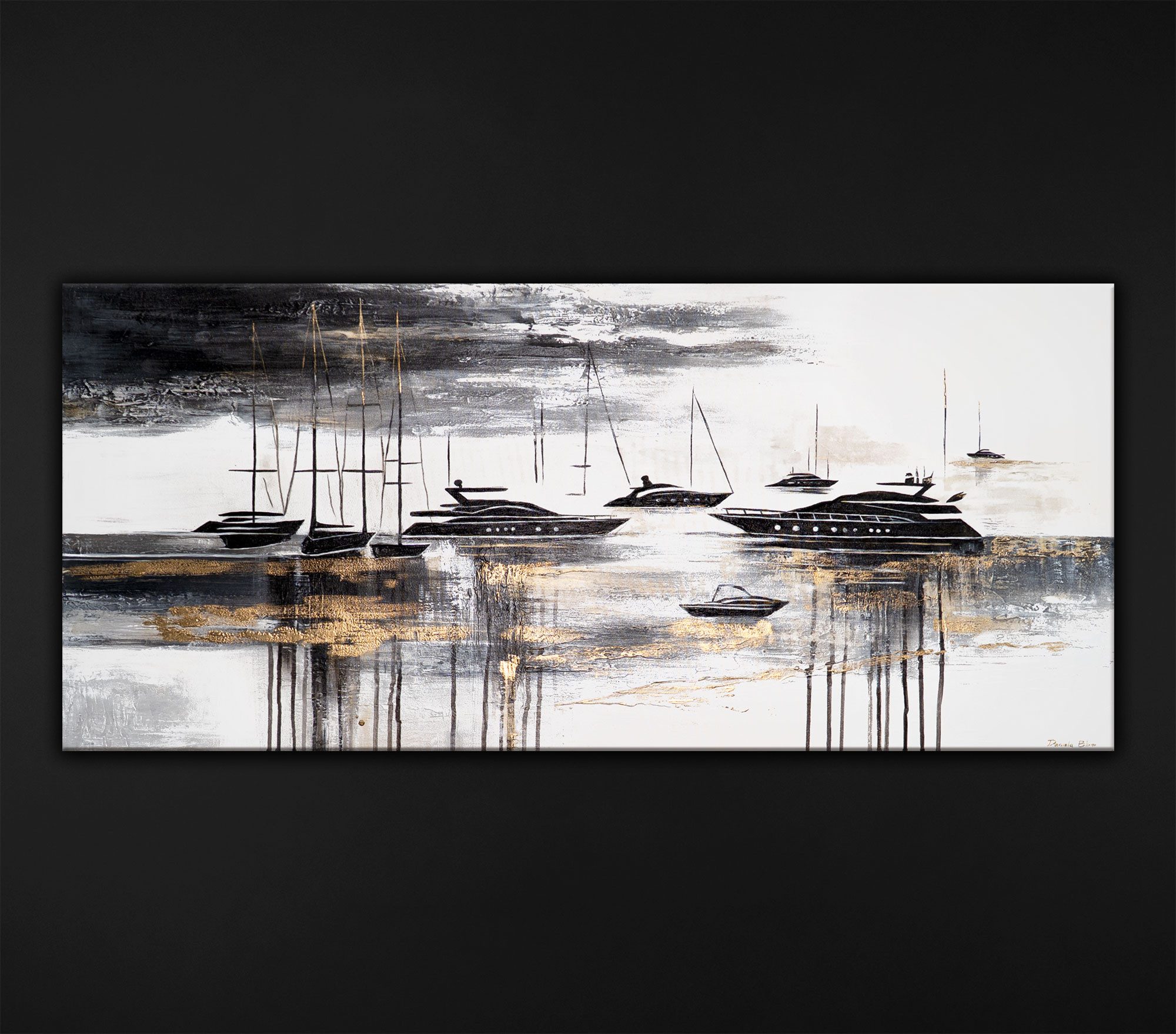 YS-Art Gemälde Wandbild Segelboot auf dem günstig online kaufen