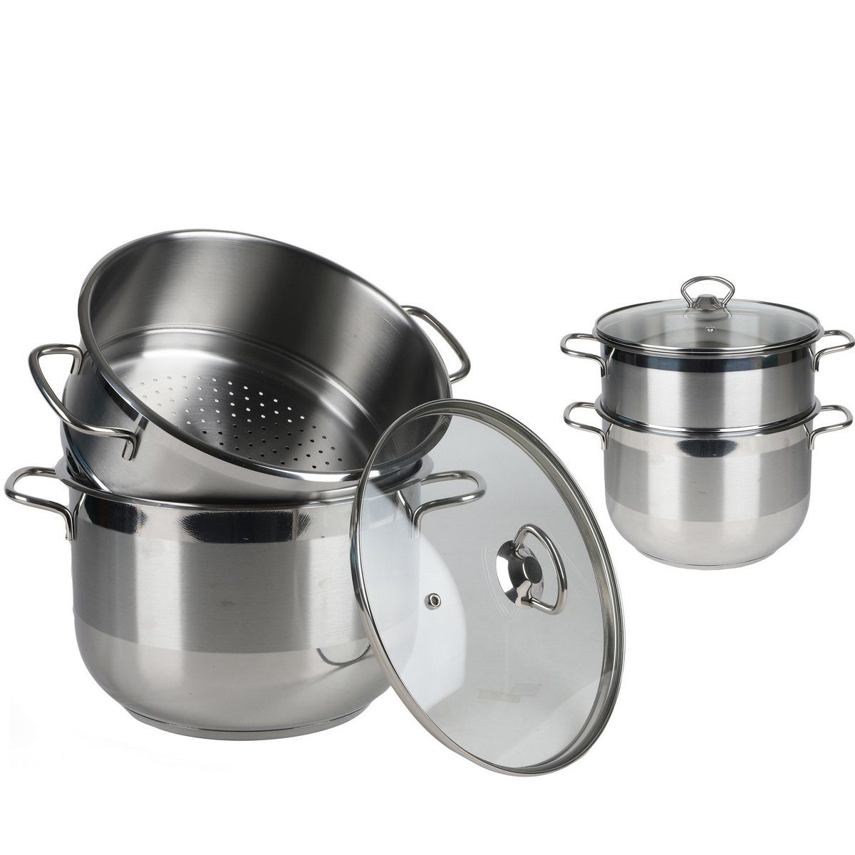 Urban Living Dampfgartopf Couscoussiere Couscous Topf Kuskus Couscoustopf, Edelstahl