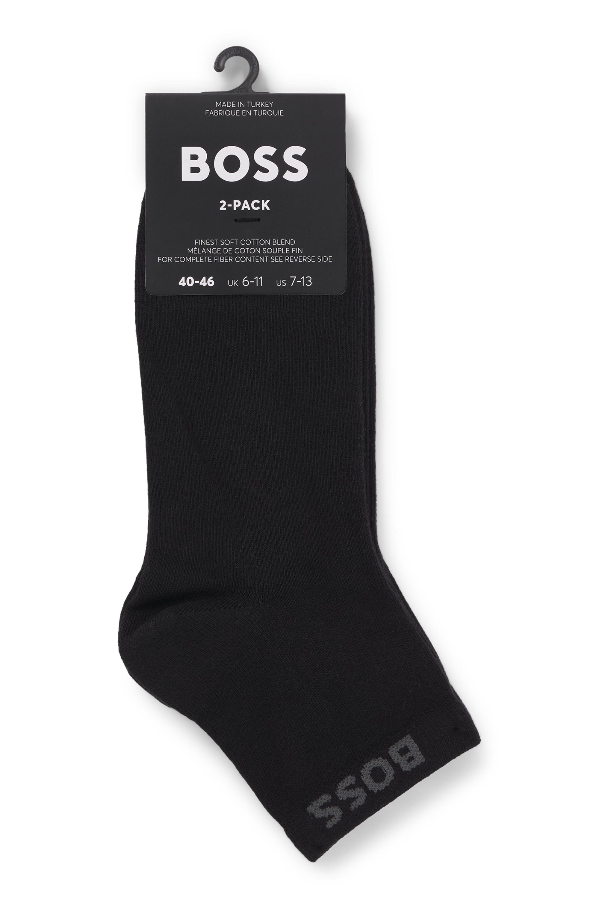 BOSS Sneakersocken (Set, 2-Paar) mit eingenähtem Markenschriftzug