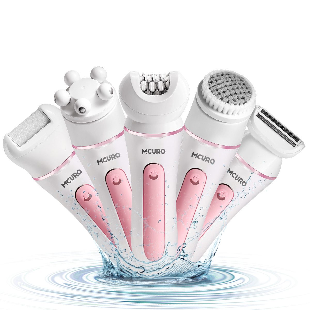Haarentferner-Set 5-IN-1 Elektrischer Rasierer für Frauen