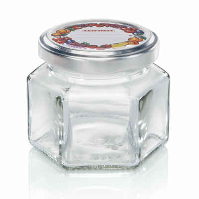Leifheit Einmachglas Sechskantglas 106 ml, Glas, (1-tlg)