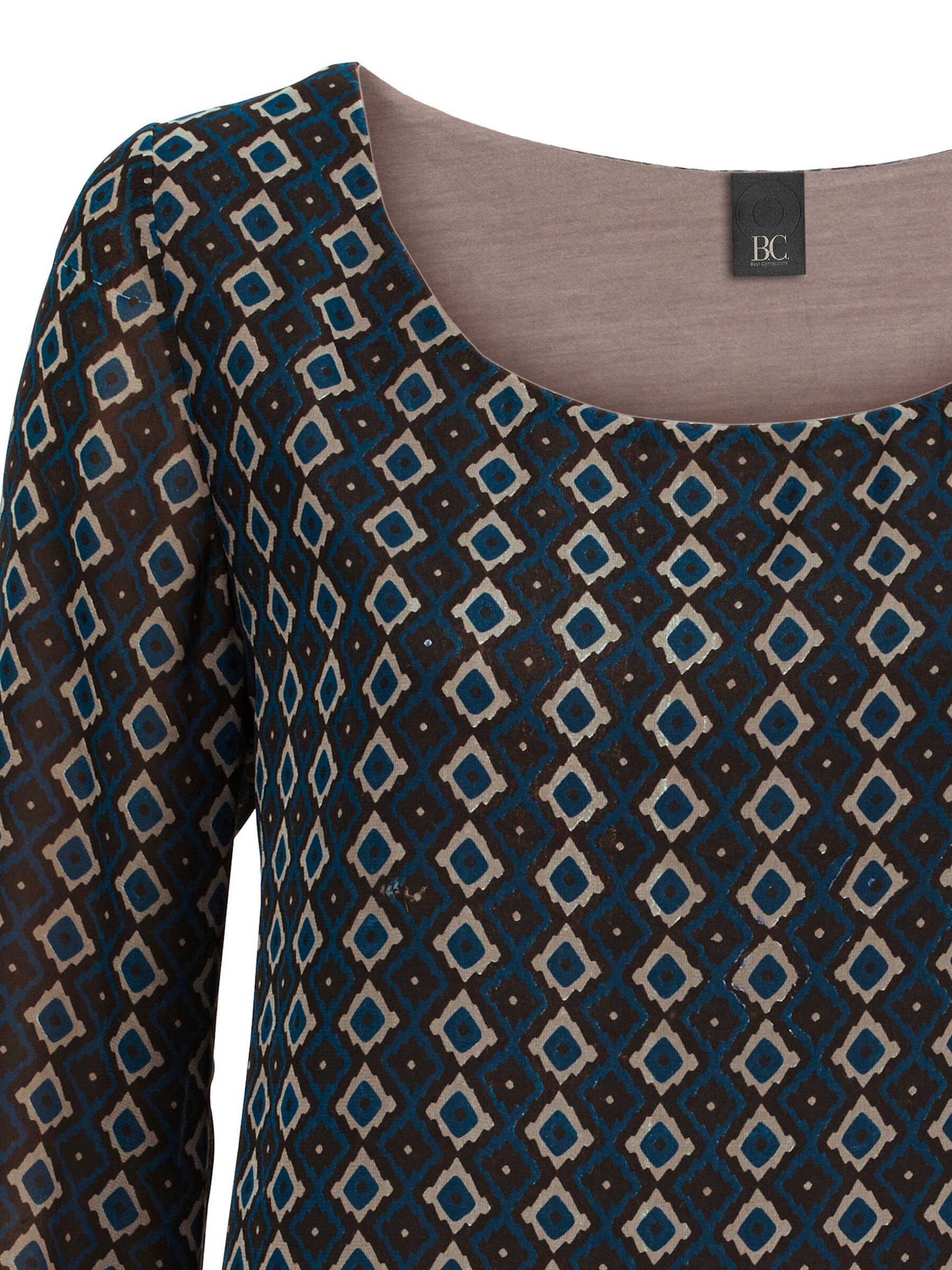 heine Klassische Bluse Druck-Tunika Langarm