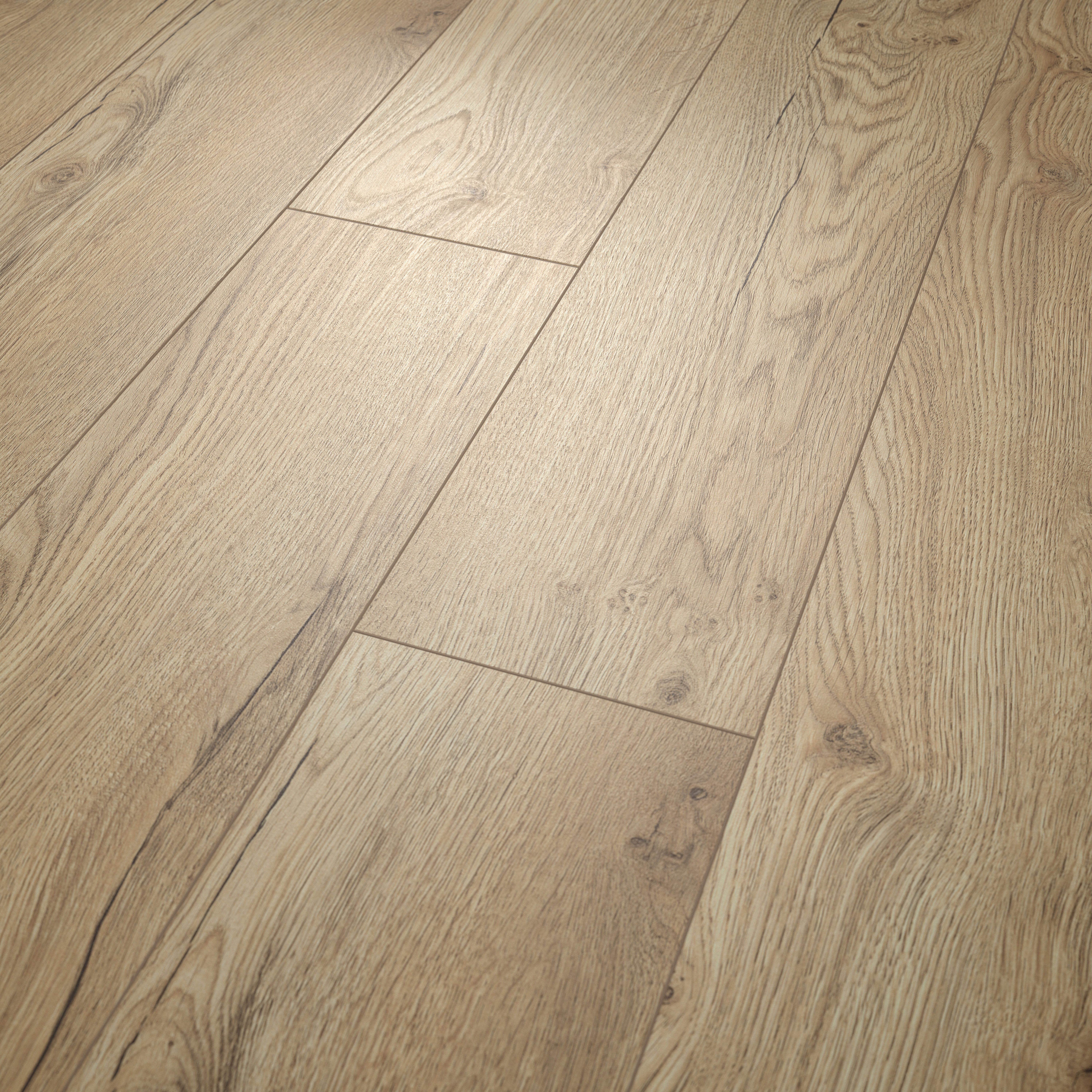 EGGER Laminat NatureSense Aqua EL2855 Olchon Eiche sandbeige, (8mm, 1,995qm), Wasserbeständig & Praktisch