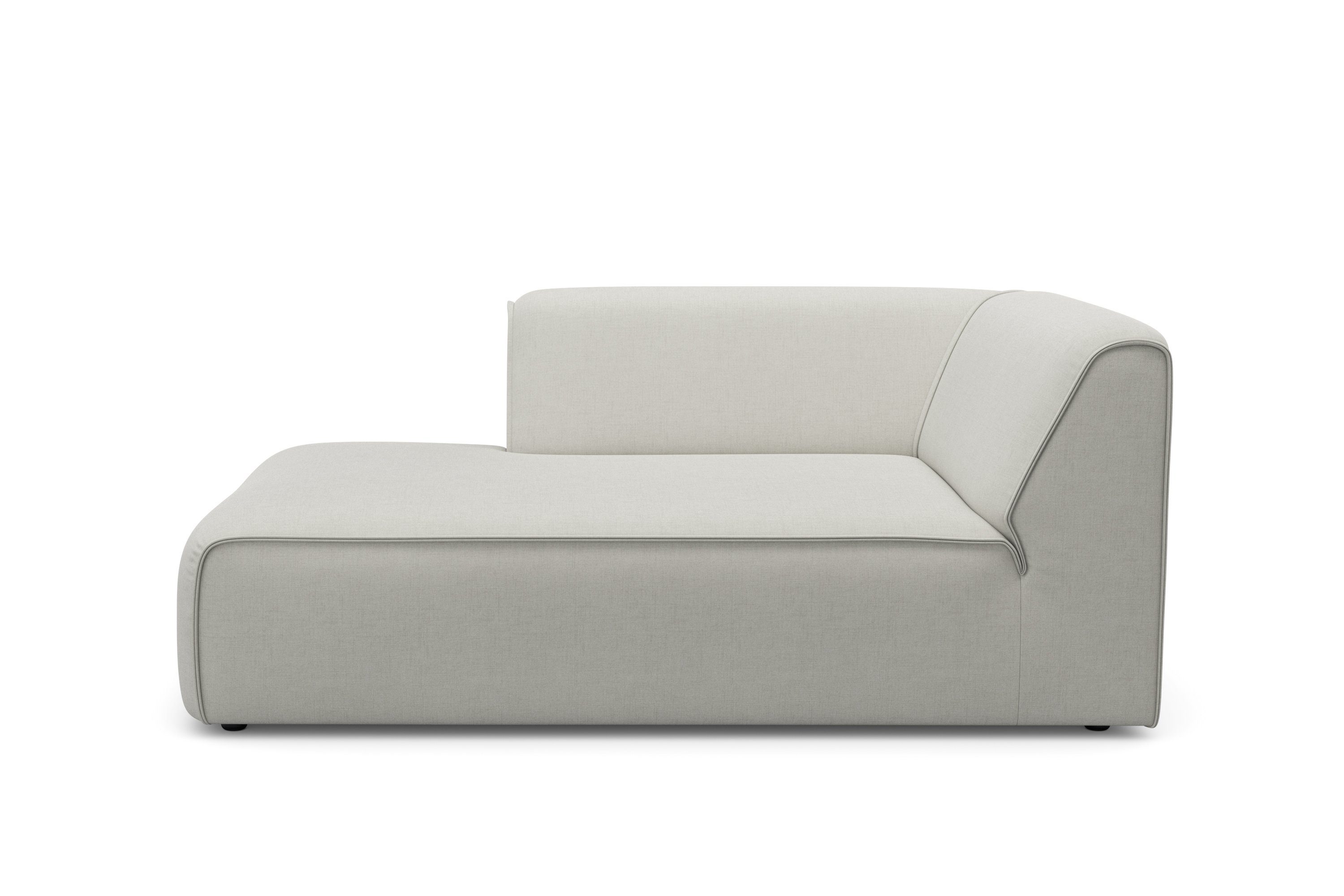 RAUM.ID Ottomane Merid Chaiselongue, Maße B/T/H: 100/162/70 cm, als Modul oder separat verwendbar, für individuelle Zusammenstellung