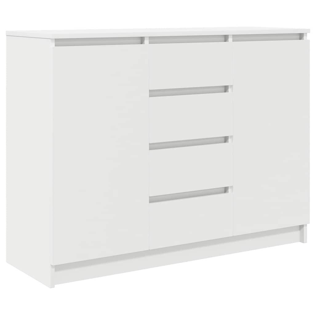 vidaXL Sideboard Sideboard mit Schubladen Weiß 100,5x35x76 cm Holzwerkstoff günstig online kaufen