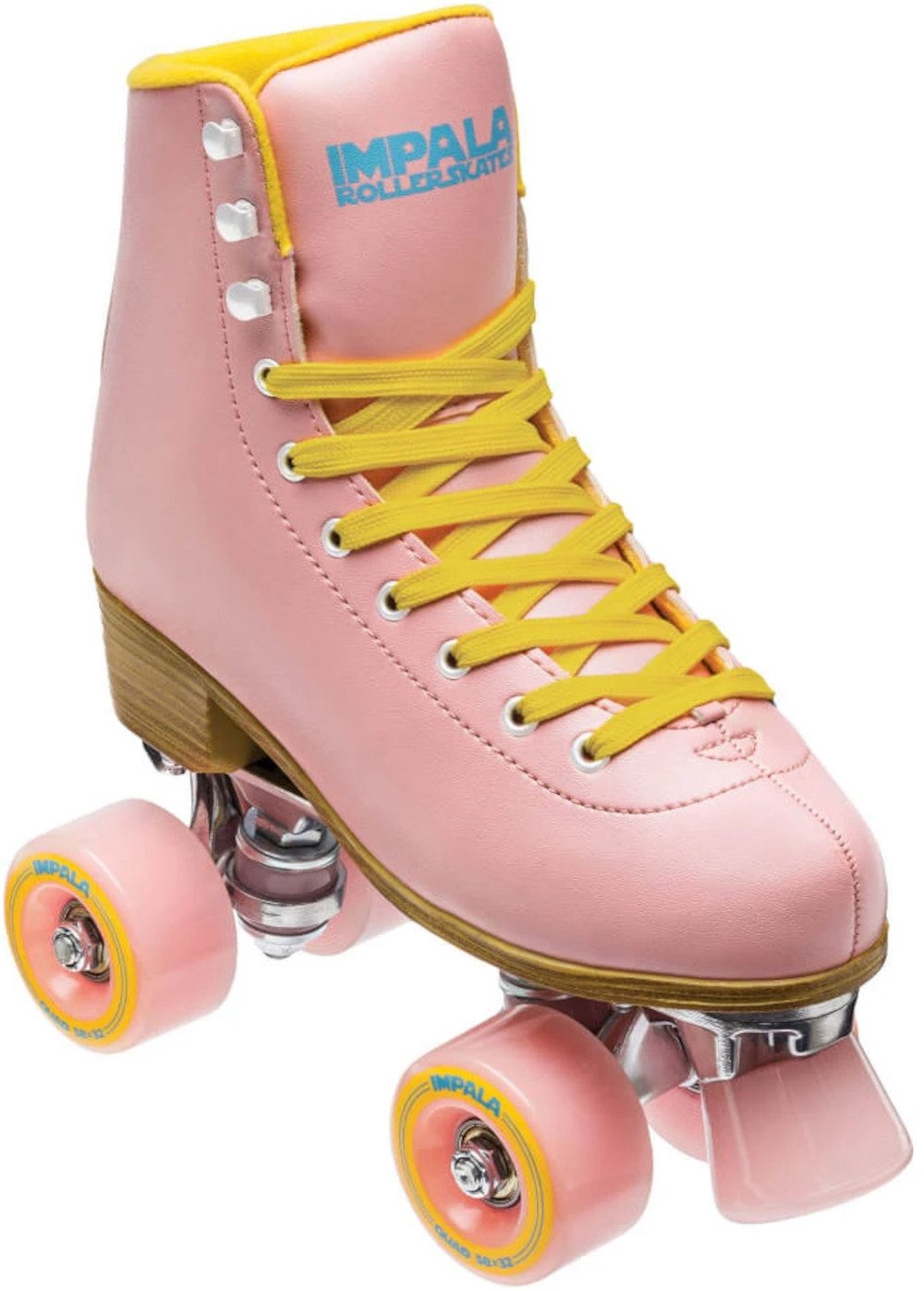 Impala Rollschuhe IMPALA QUAD SKATE Kinder Rollschuh pink/yellow