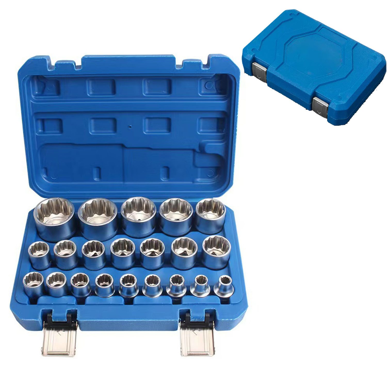 SURFOU Nussknacker Nuss Set Torx Steckschlüsselsatz 1/2 zoll Torx Satz, für Sternverschlüsse/Bolzen benötigt werden