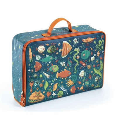 DJECO Kinderkoffer Bedruckter Koffer für Kinder 39 x 27,5 x 12 cm