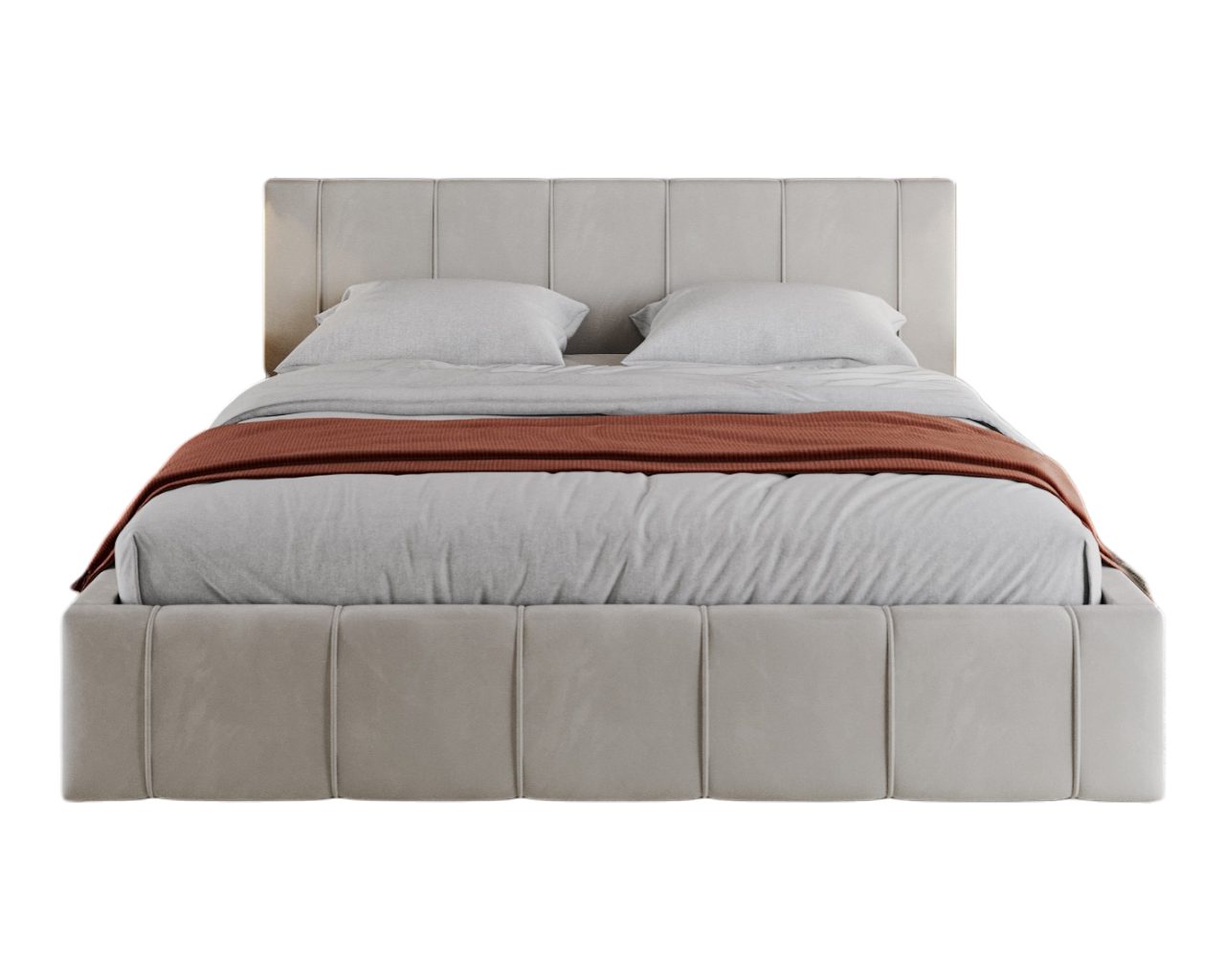 thematys Polsterbett mit Bettkasten & Lattenrost + viel Stauraum 120x200–180x200cm - Samt (Optional mit 28 cm H3/H4 Taschenfederkern oder 23 cm Taschenfederkern – Bild 5 von 5