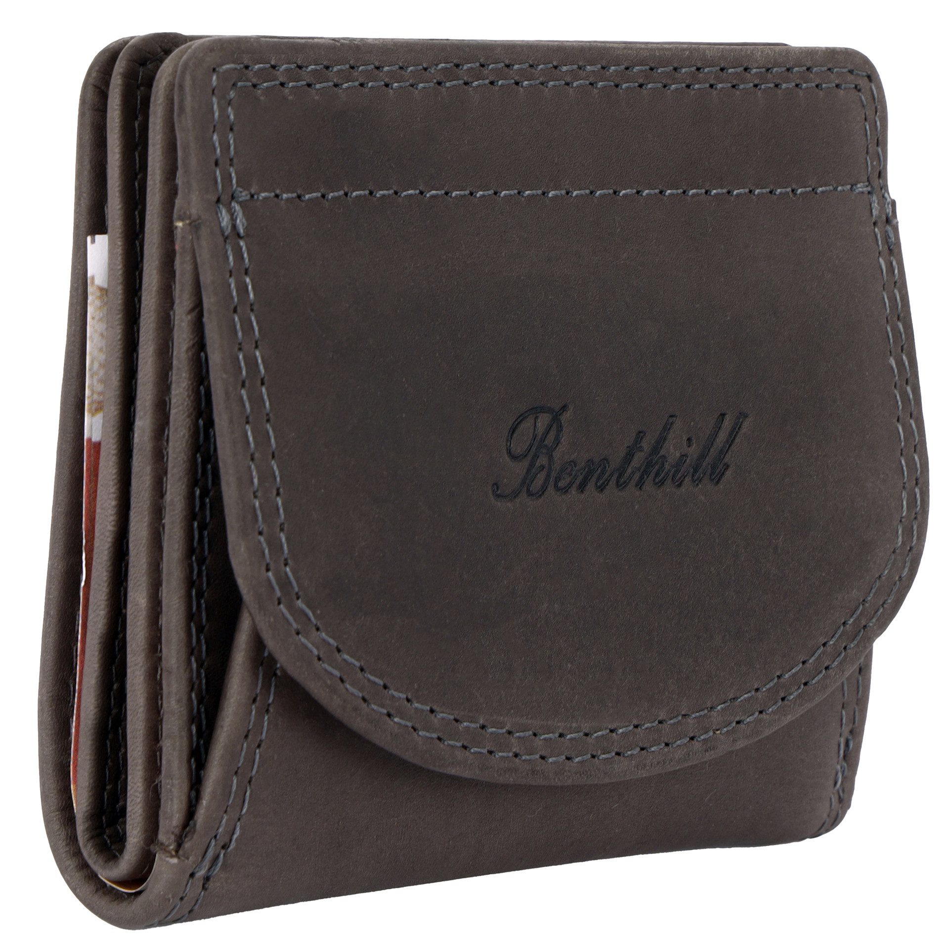 Benthill Geldbörse Klein Echt Leder Wiener Schachtel Portemonnaie Minibörse günstig online kaufen