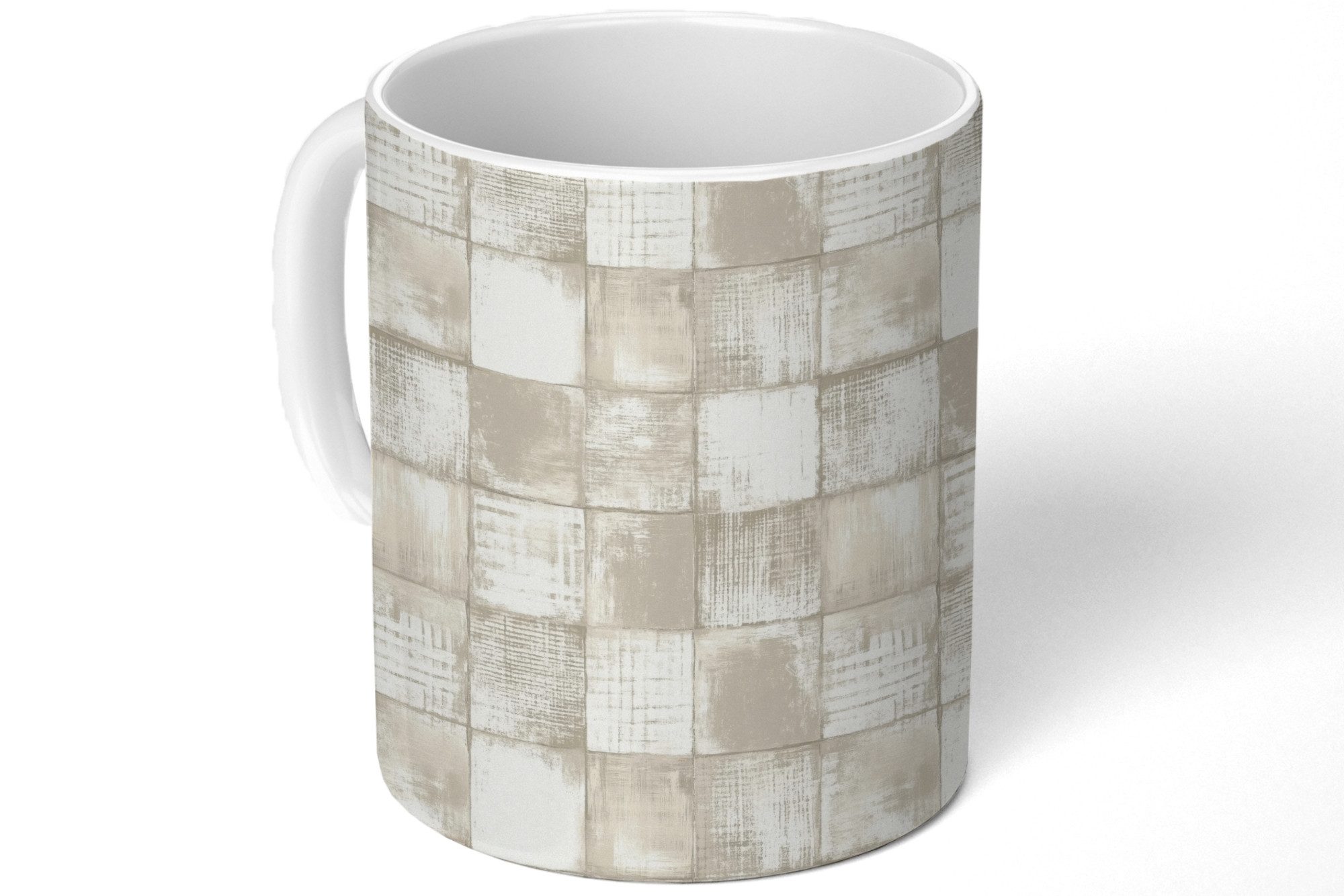 MuchoWow Tasse Fliese - Muster - Verwittert, 1-tlg., Keramik, Kaffeetassen, Teetasse, Becher, Kaffeebecher, Geschenk