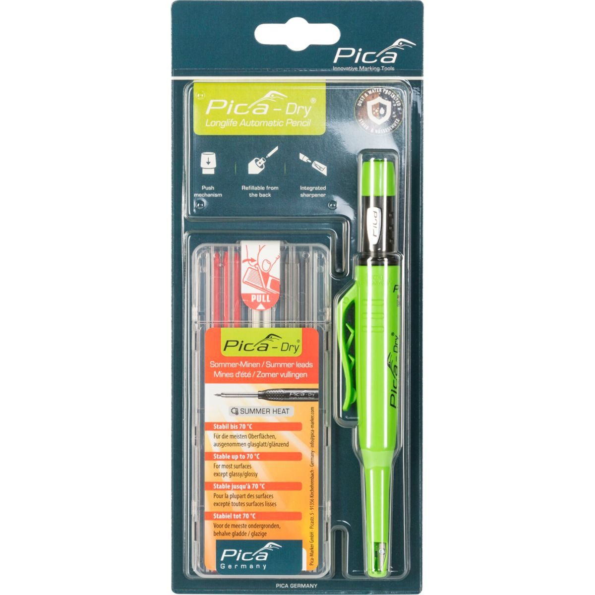 Pica-Marker Kreidemarker Pica DRY Bundle mit 1x Marker + 1x Minen-Set Nr.