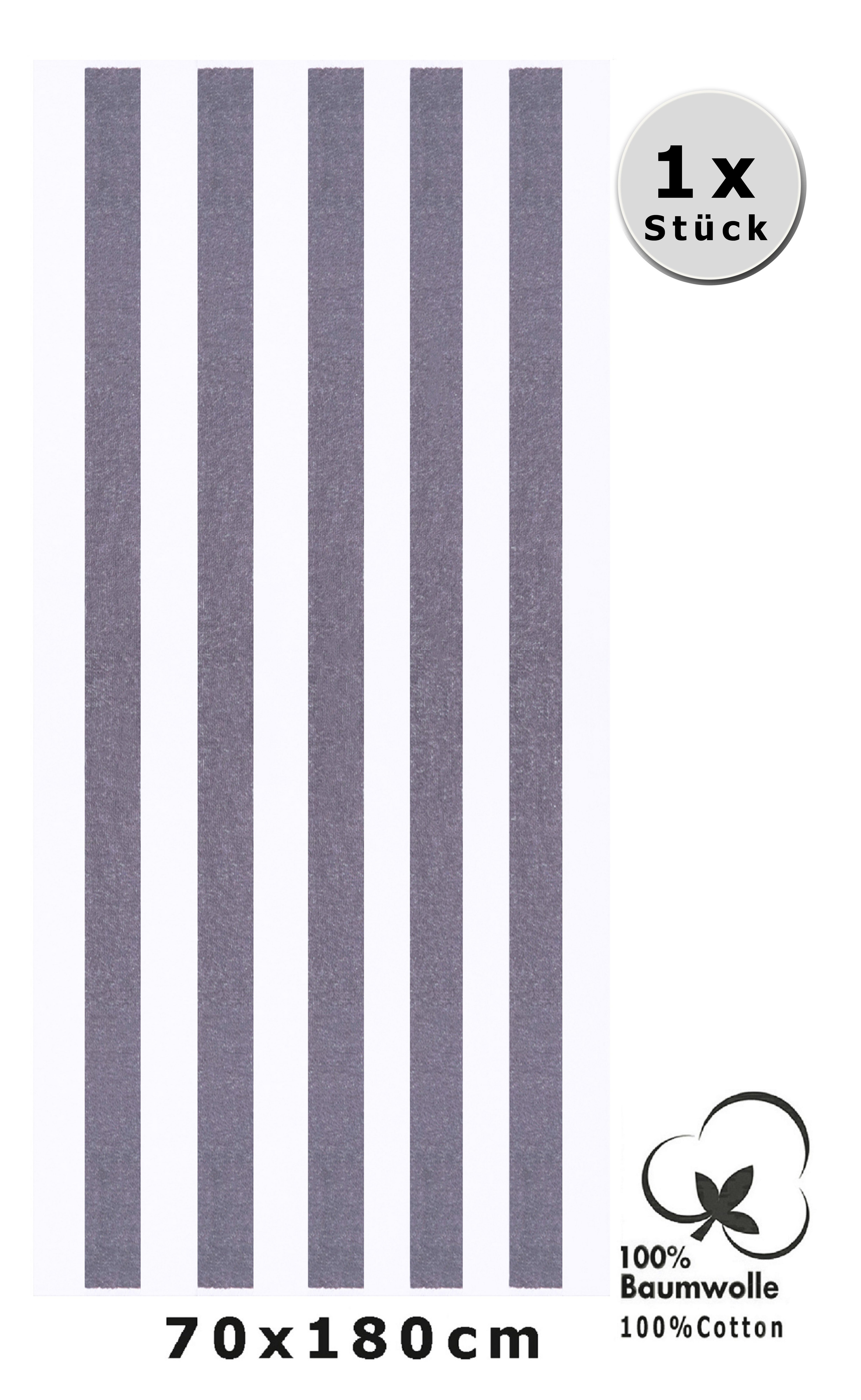 Betz Saunatuch Badetuch XXL Berlin mt Streifen Größe 70 x 180 cm, 100% Baum günstig online kaufen