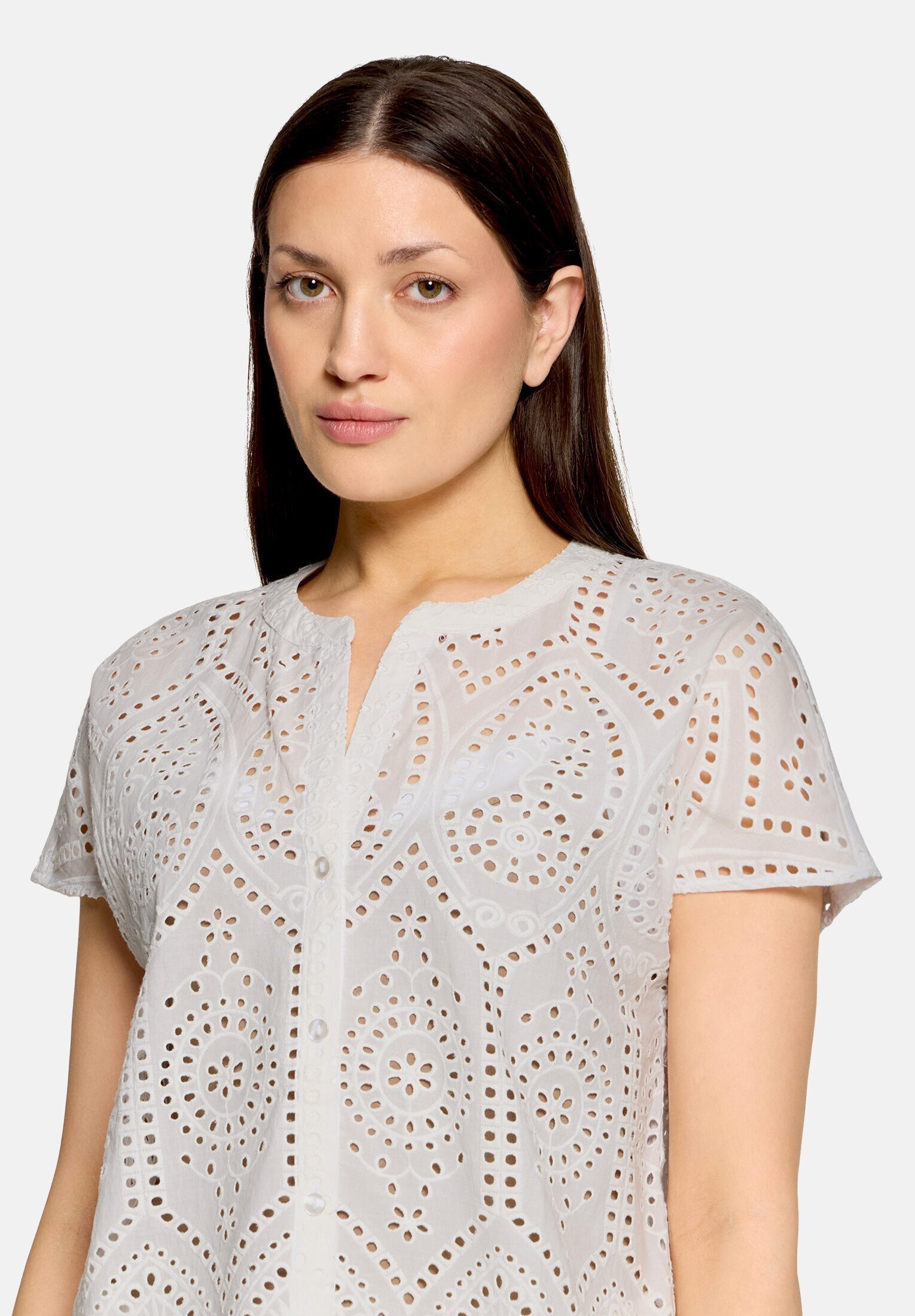 Betty&Co Hemdbluse Damen mit Stickerei