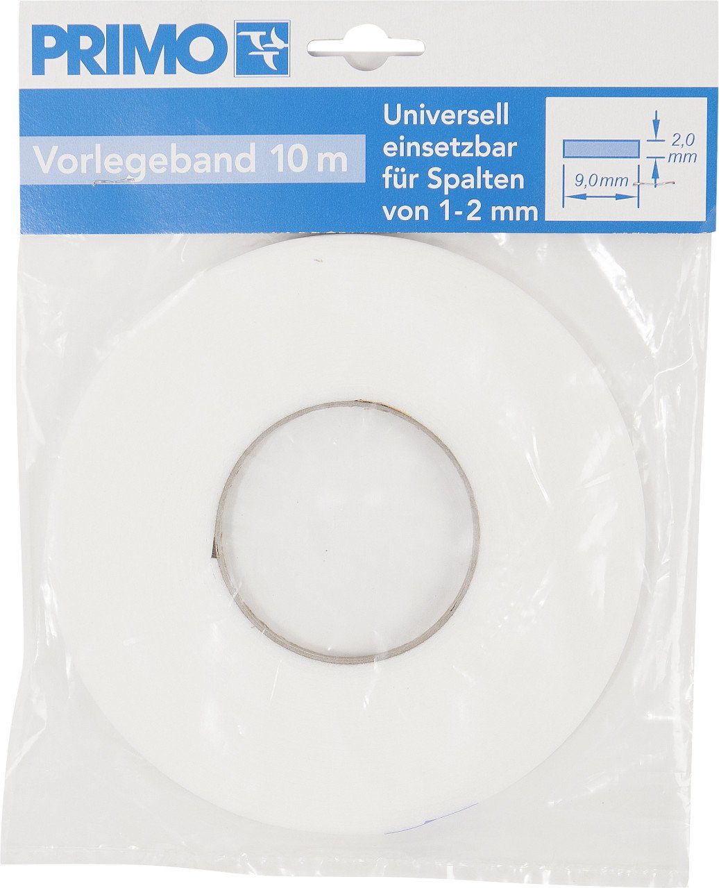 Primo Türbodendichtung 10 mm 9 Vorlegeband breit m, weiß