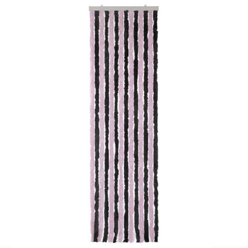 Türvorhang Flauschvorhang 56 x 185 cm pink schwarz, Moritz, Hakenaufhängung (1 St), abdunkelnd