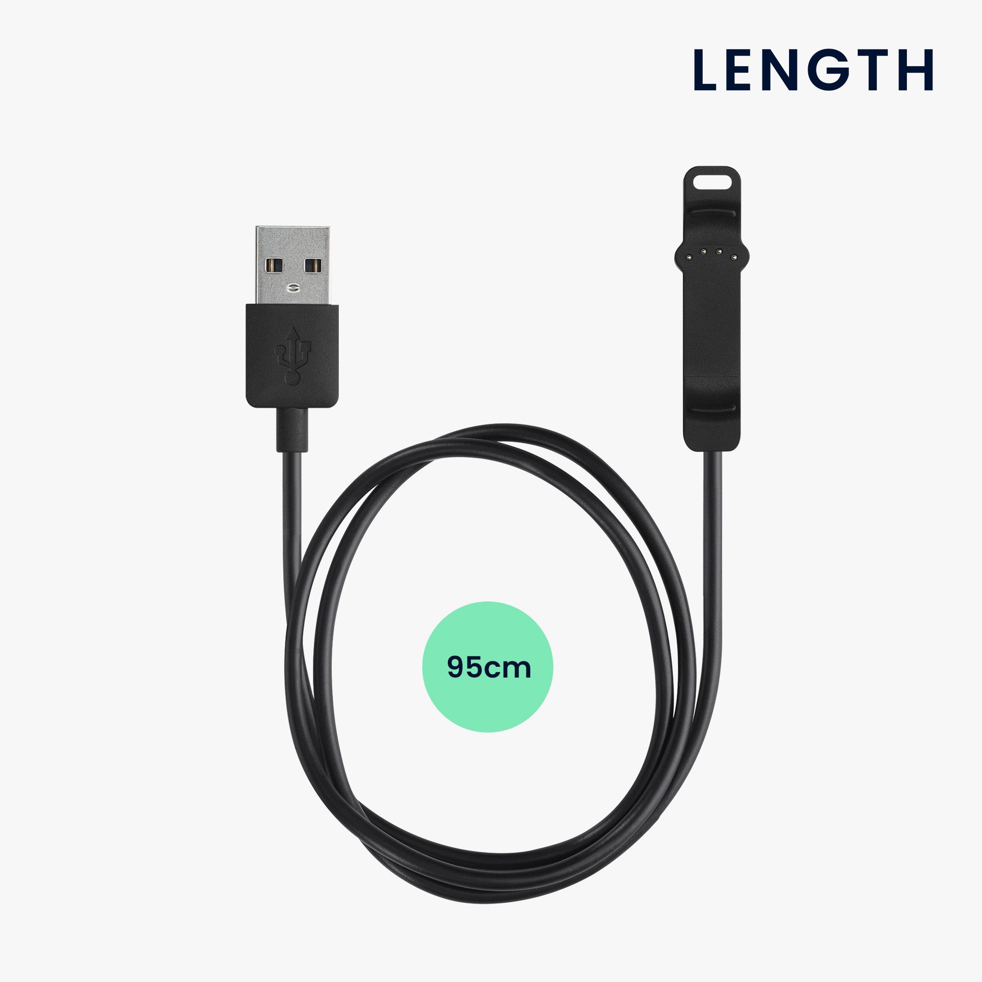kwmobile Smartwatch Ladekabel für Polar Unite Smartphone-Ladegerät (1-tlg., USB Ladekabel für Smartwatch Aufladekabel - Fitnesstracker Ersatzkabel)