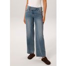 Aniston CASUAL Straight-Jeans mit extravaganten, asymmetrischem Verschluss - NEUE KOLLEKTION
