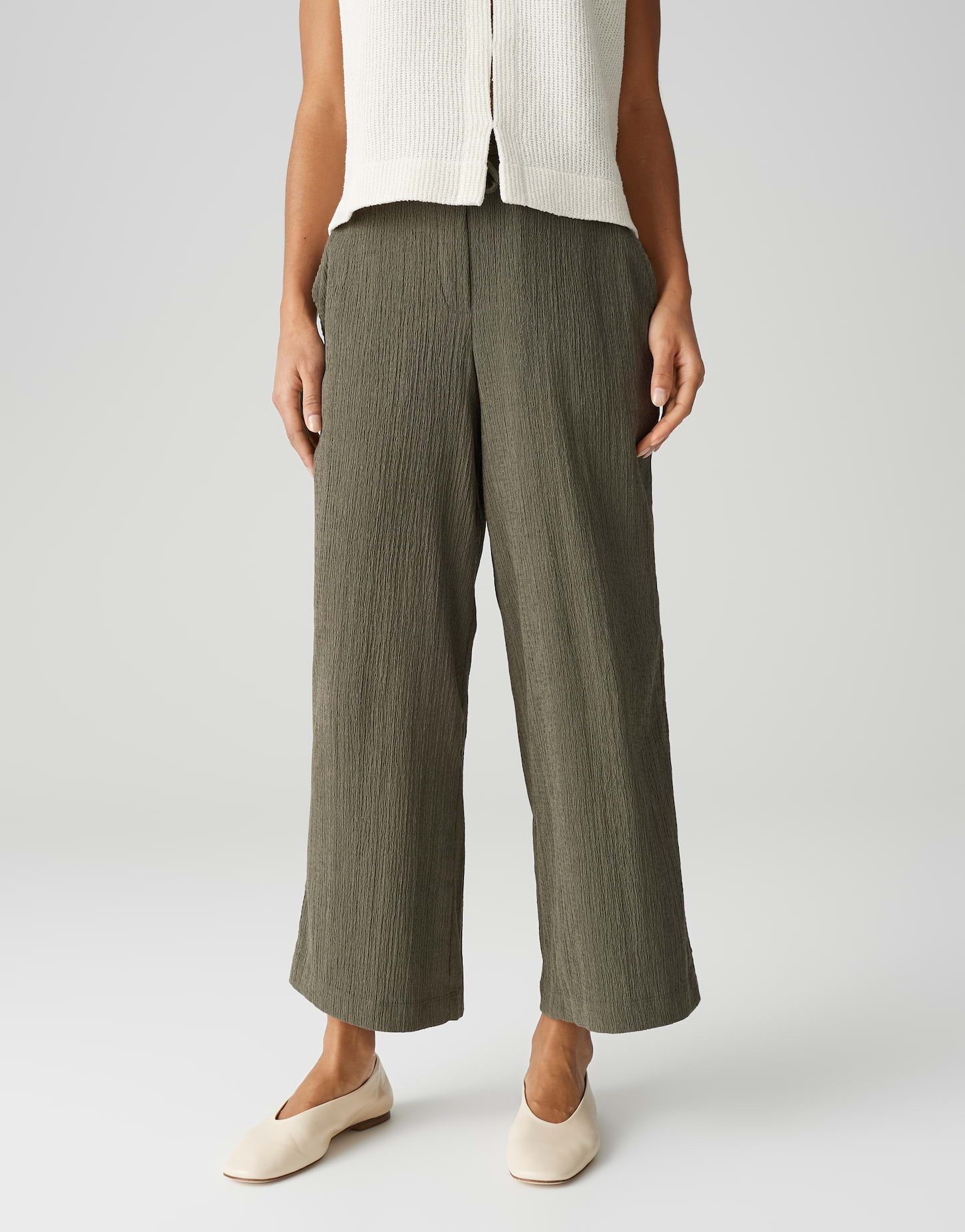 Culotte MILENI CRINKLE Wide mit Komfortbund