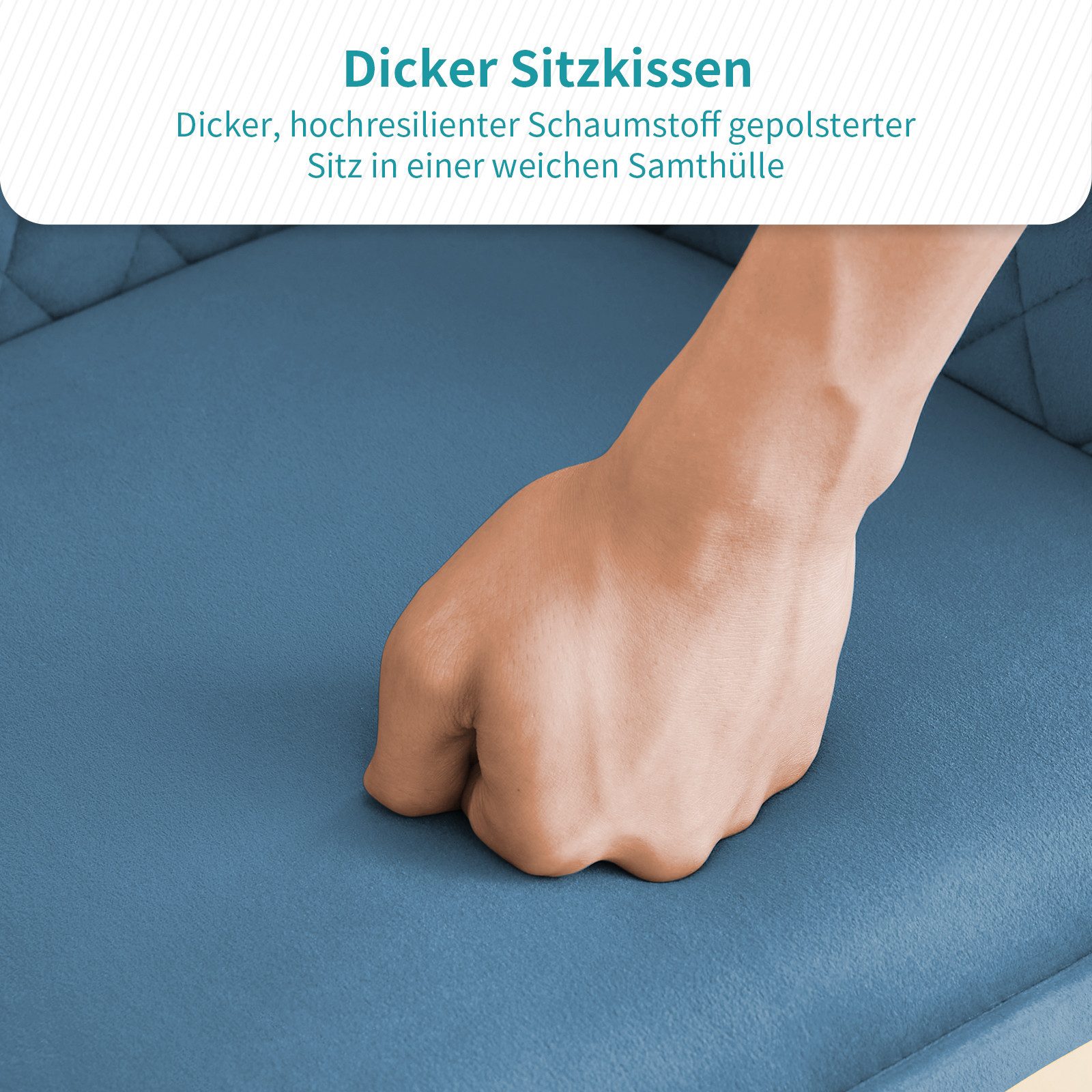 JYMTOM Barhocker Kunstleder Barhocker, 2er-Set, Barstühle mit gepolsterter Sitz, Rücken-/Armlehnen und Metallbeinen für Küche,und Esszimmer.(2,Teal)