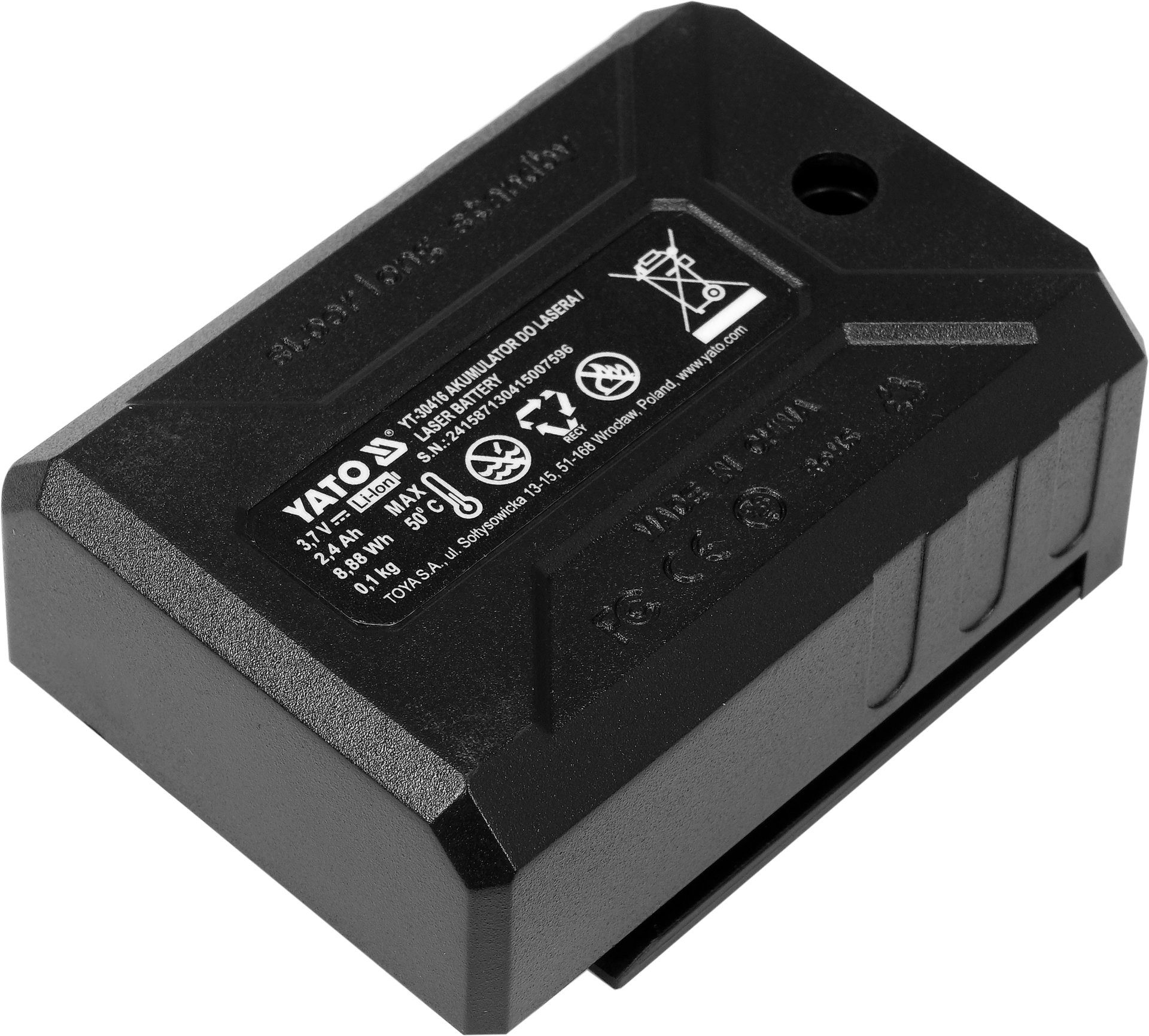 Yato Kreuzlinienlaser Ersatzakku 2400 mAh für Kreuzlinienlaser YT-30415, (Ersatzakku 2400 mAh für Kreuzlinienlaser YT-30415)