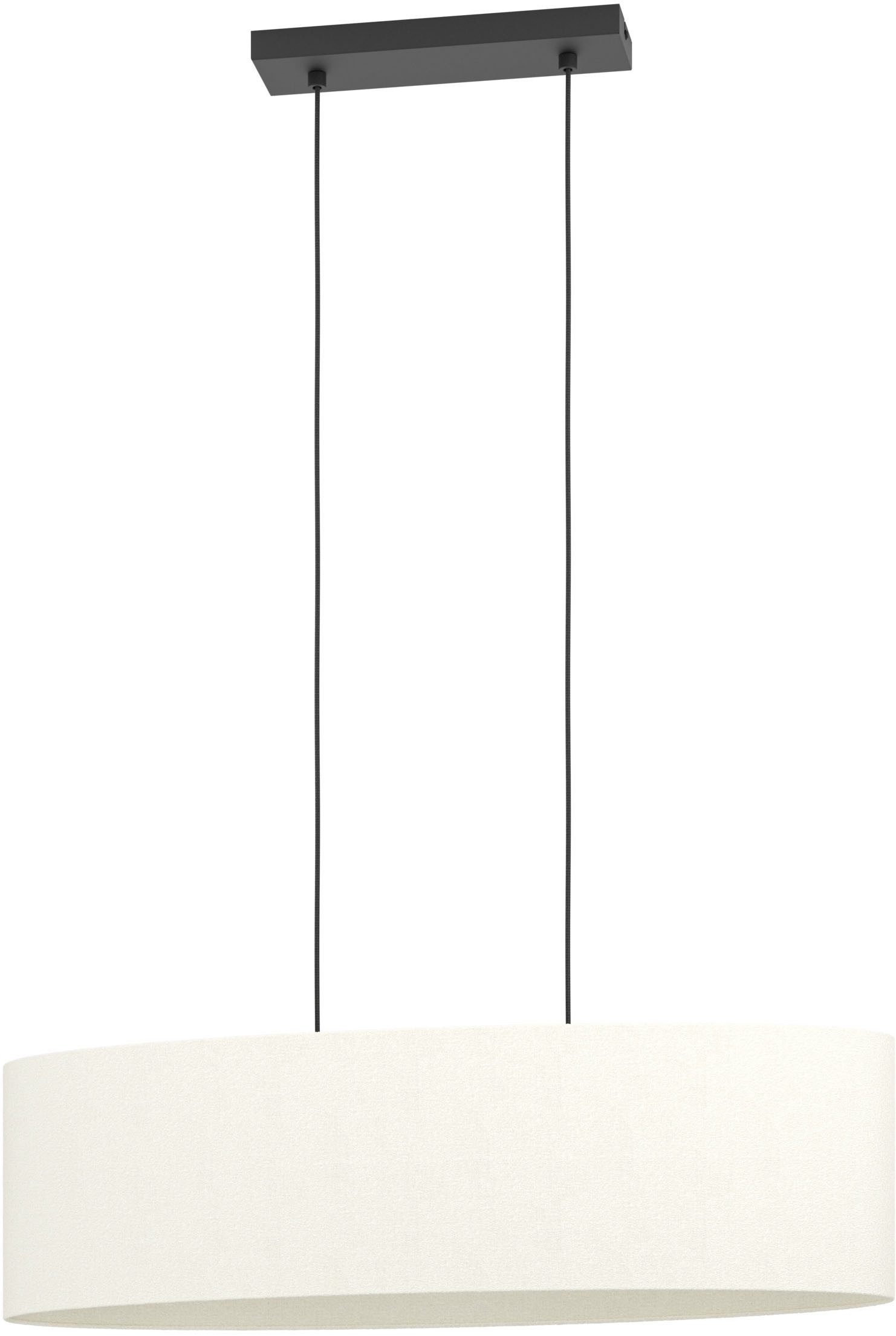 EGLO Hängeleuchte FEBRES Pendellampe - Stahl - E27 - 2X60W - IP20, ohne Leuchtmittel, Hängelampe, Deckenlampe, Wohnzimmer, Esszimmer, L78 x B22 x H110 cm