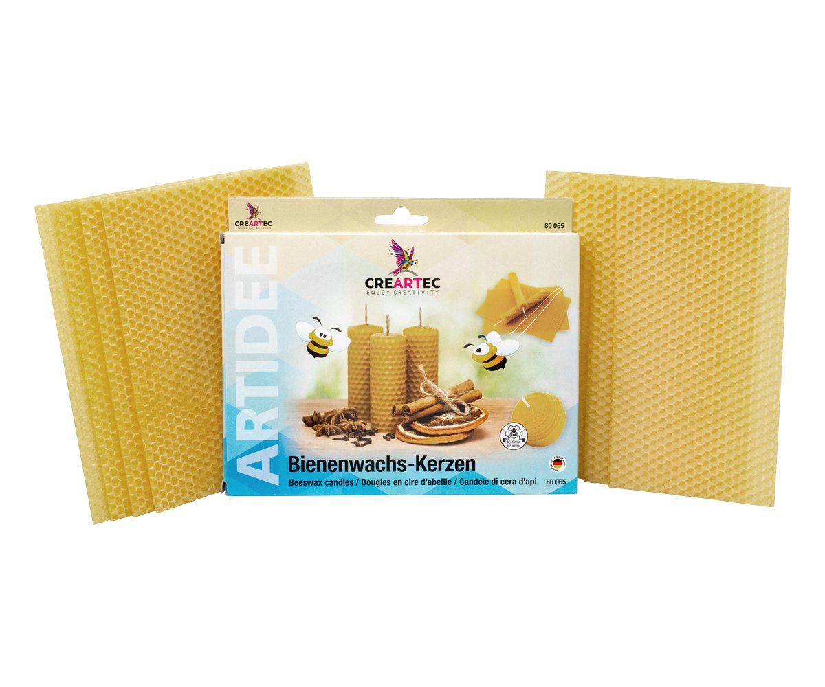 CREARTEC Bastelband Bienenwachswaben-Kerzen, 12 Teile