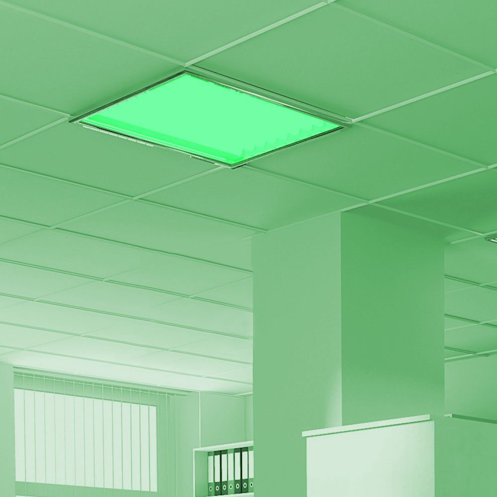 Farbwechsler Lampe Warmweiß, Panel, LED RGB Deckenleuchte LED Acryl etc-shop fest Farbwechsel, verbaut, LED-Leuchtmittel Einbaupanel Wohnzimmer